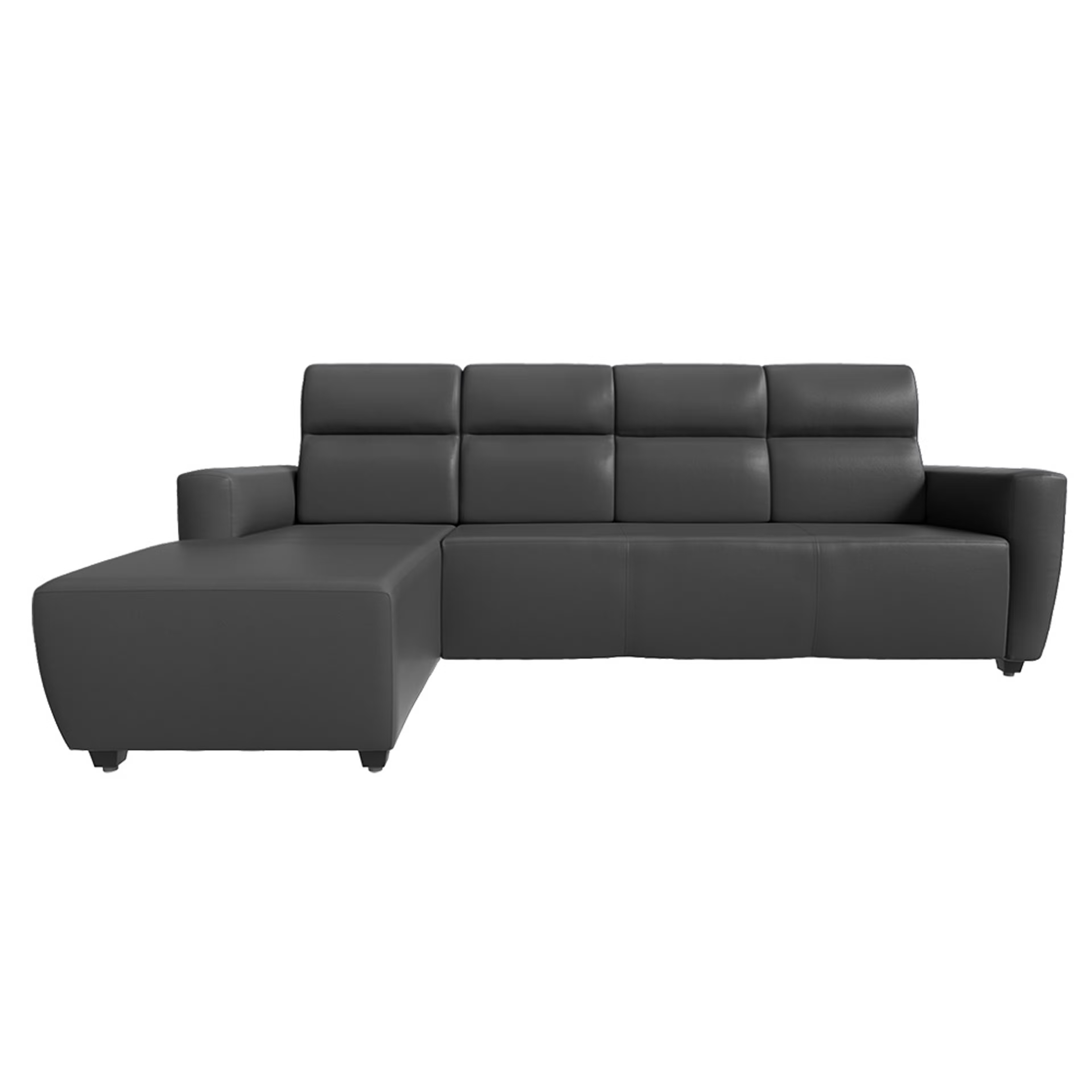Wakefit Belize L Shape Sofa Set (3 Seater + Left Aligned Chaise) Sectional, Set (3 Seater + Left Aligned Chaise), Marble Grey