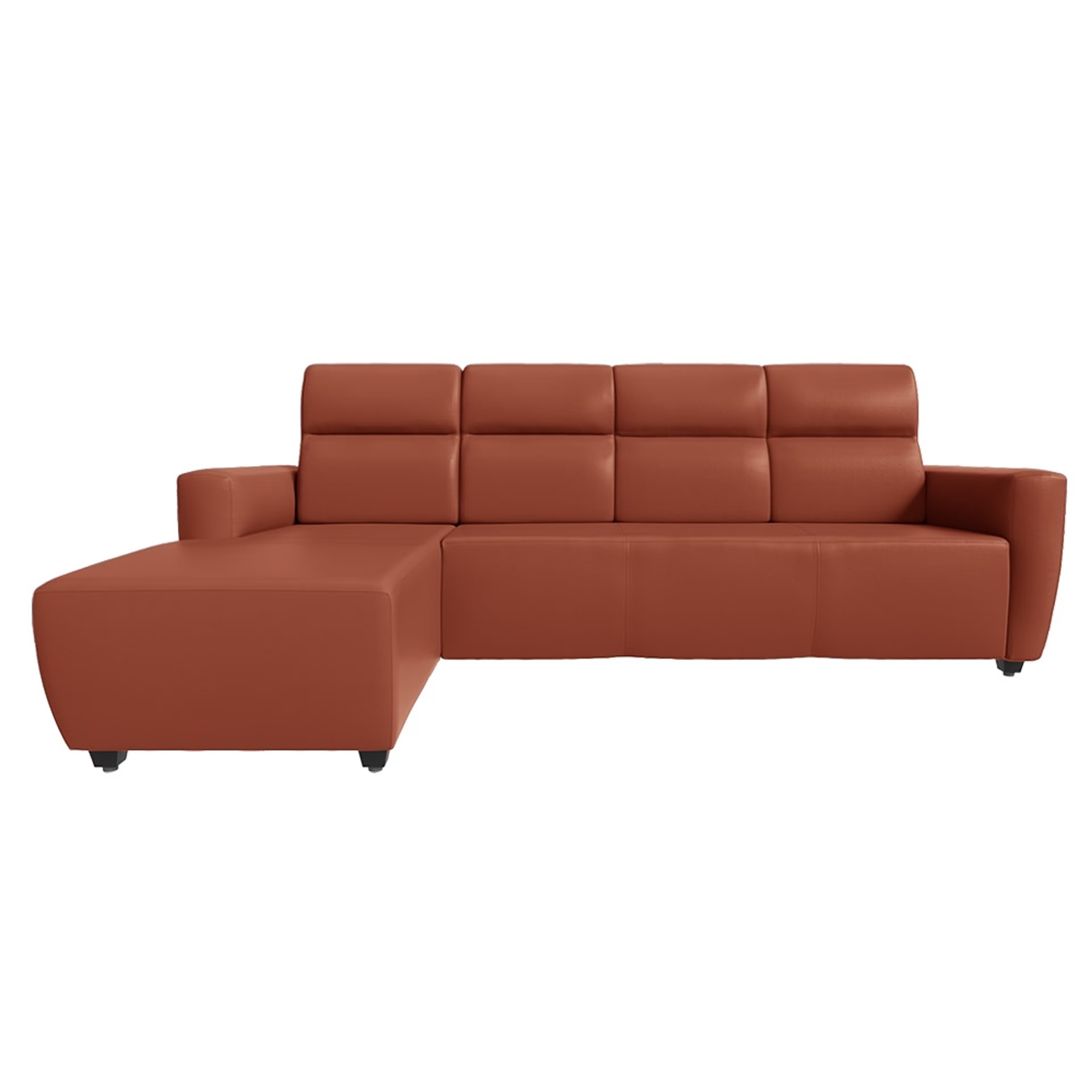 Wakefit Belize L Shape Sofa Set (3 Seater + Left Aligned Chaise) Sectional, Set (3 Seater + Left Aligned Chaise), Tan