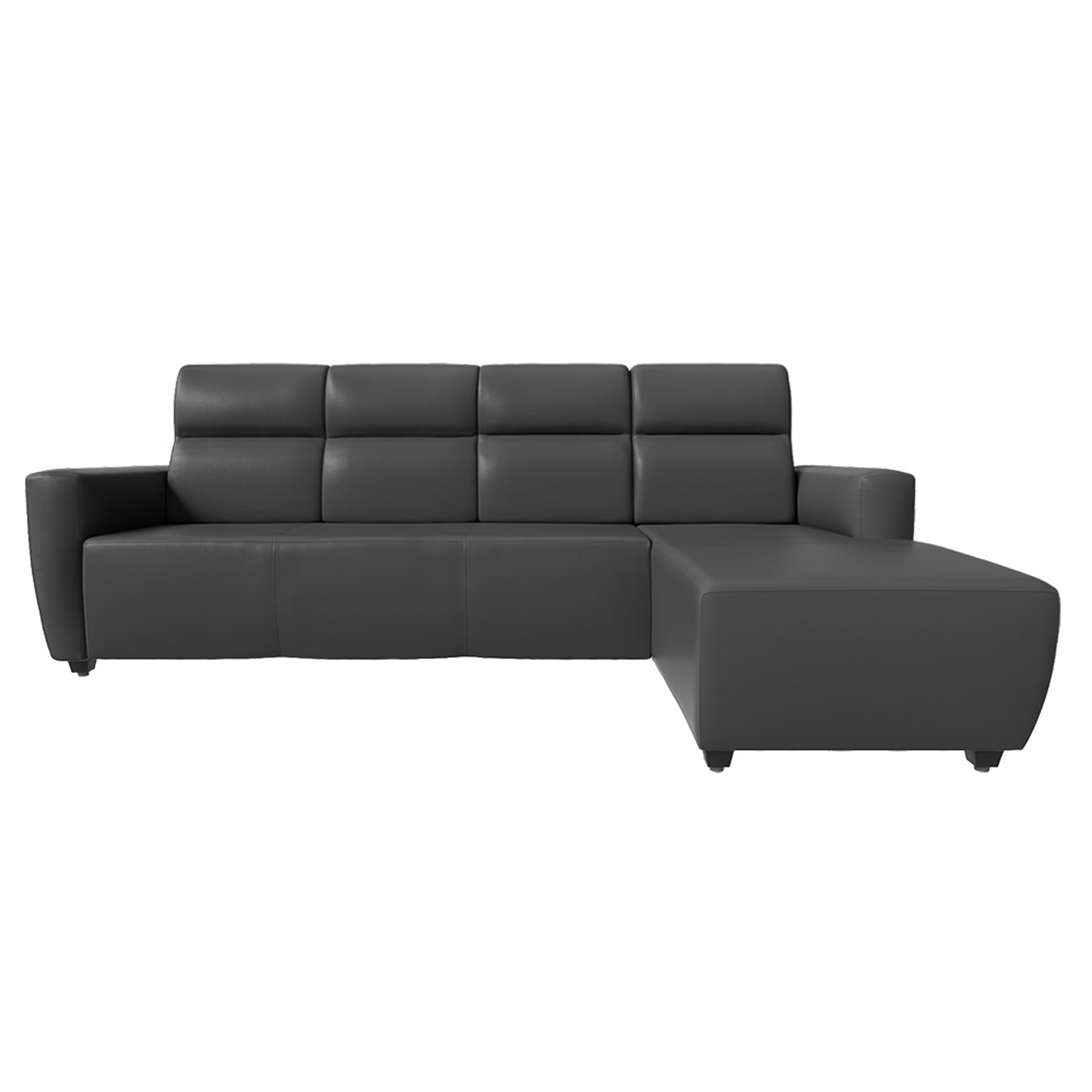 Wakefit Belize L Shape Sofa Set (3 Seater + Right Aligned Chaise) Sectional, Set (3 Seater + Right Aligned Chaise), Marble Grey