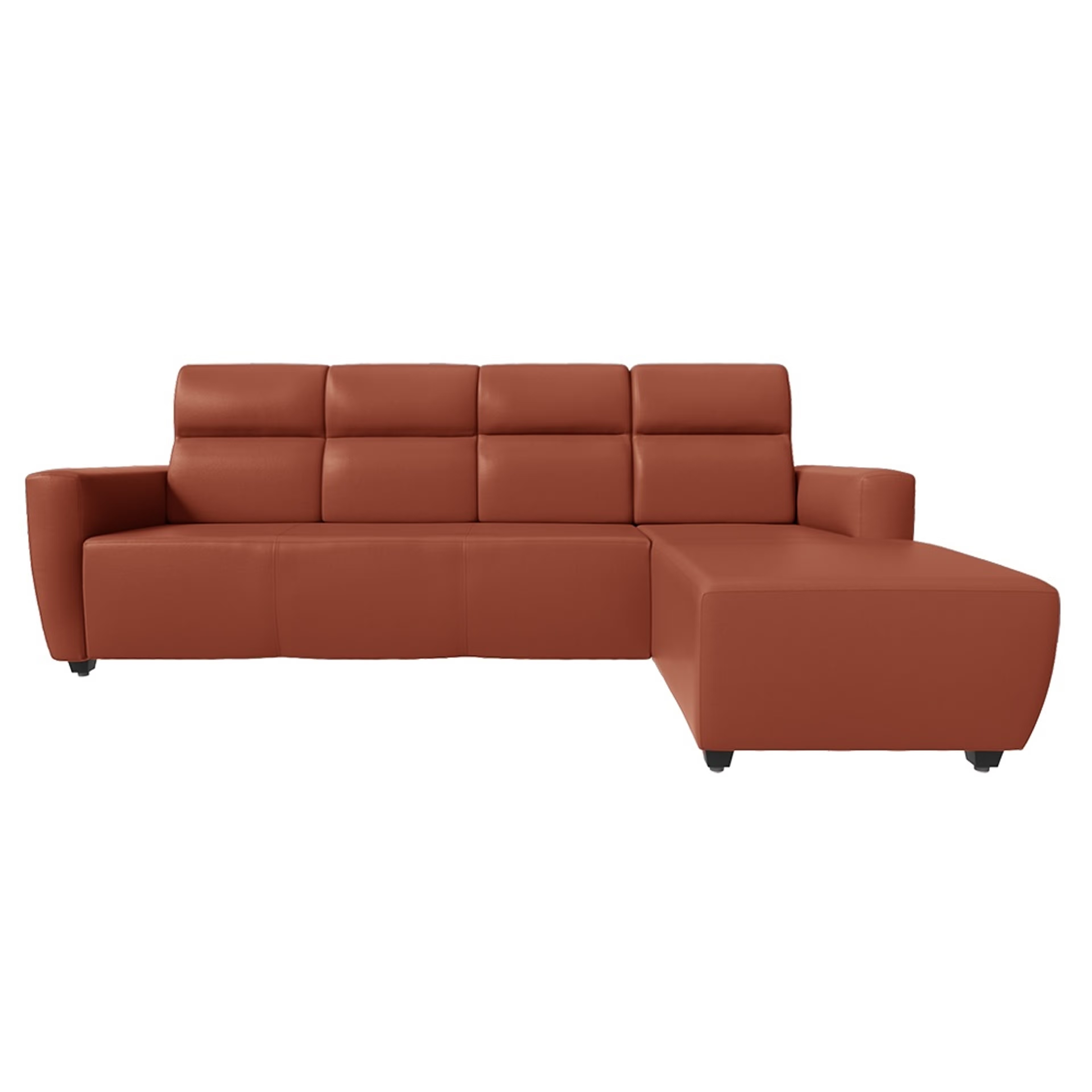 Wakefit Belize L Shape Sofa Set (3 Seater + Right Aligned Chaise) Sectional, Set (3 Seater + Right Aligned Chaise), Tan