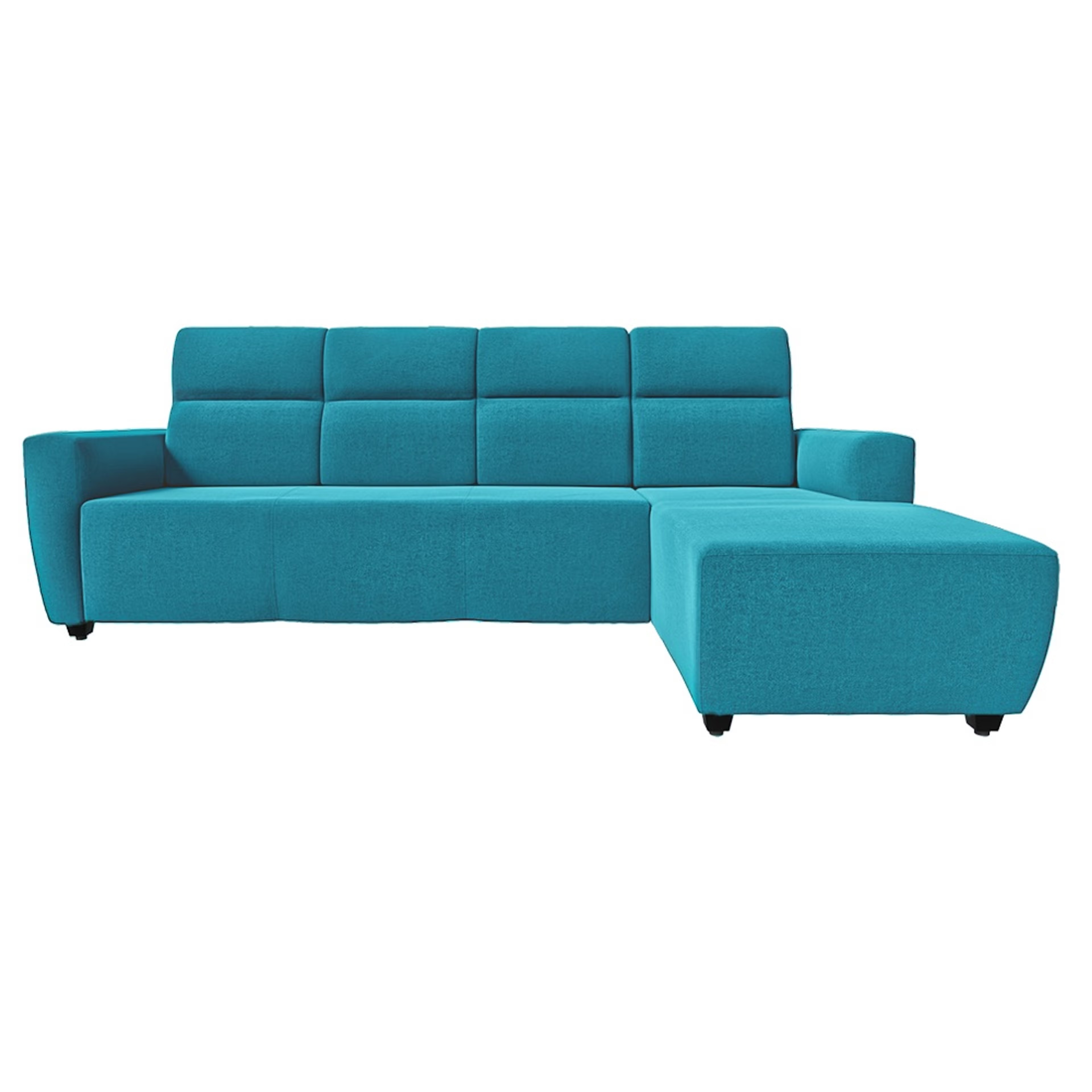Wakefit Belize L Shape Sofa Set (3 Seater + Right Aligned Chaise) Sectional, Set (3 Seater + Right Aligned Chaise), Malibu Green