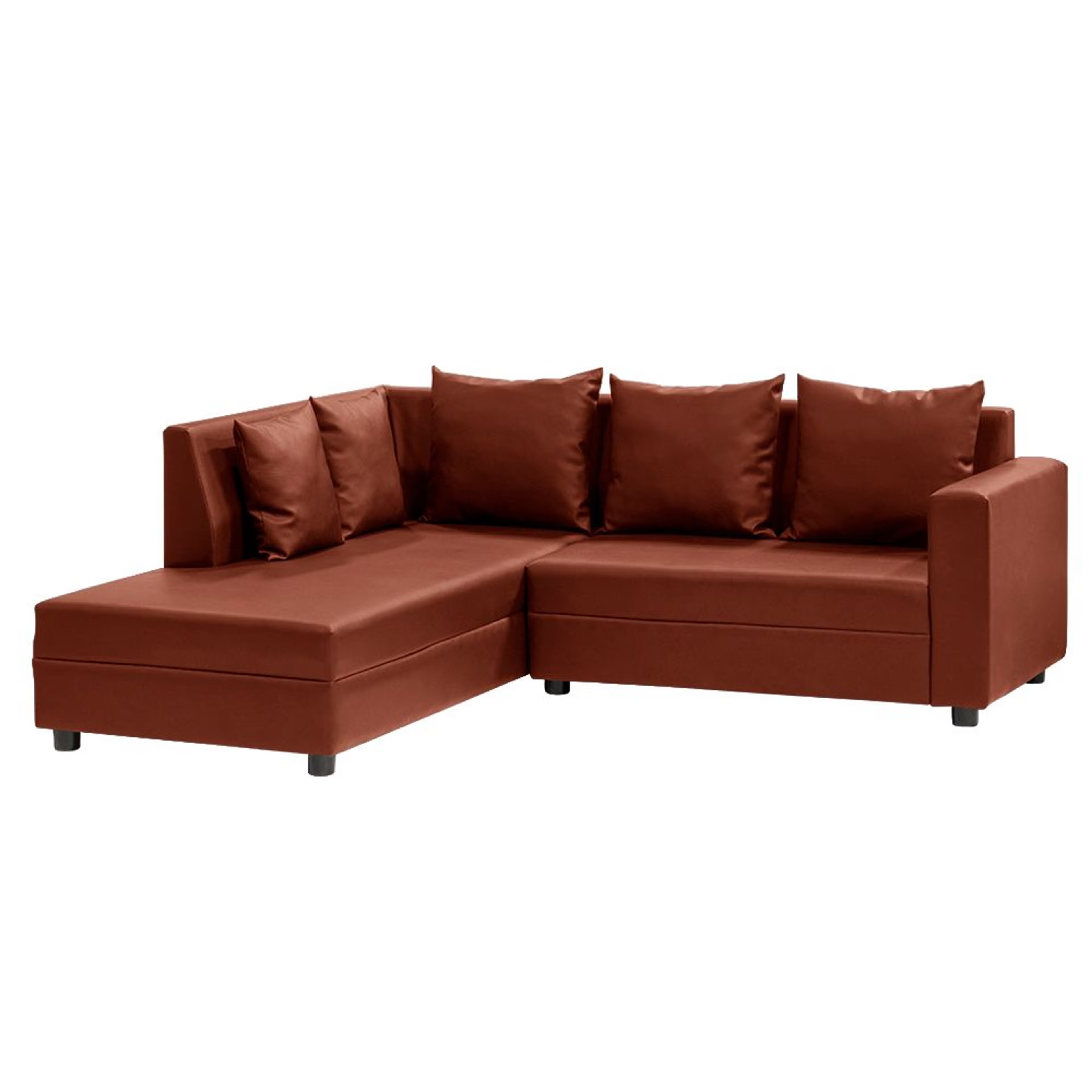 Wakefit Skiver L Shape Sofa Set (2 Seater + Left Aligned Chaise) Sectional, Set (2 Seater + Left Aligned Chaise), Tan