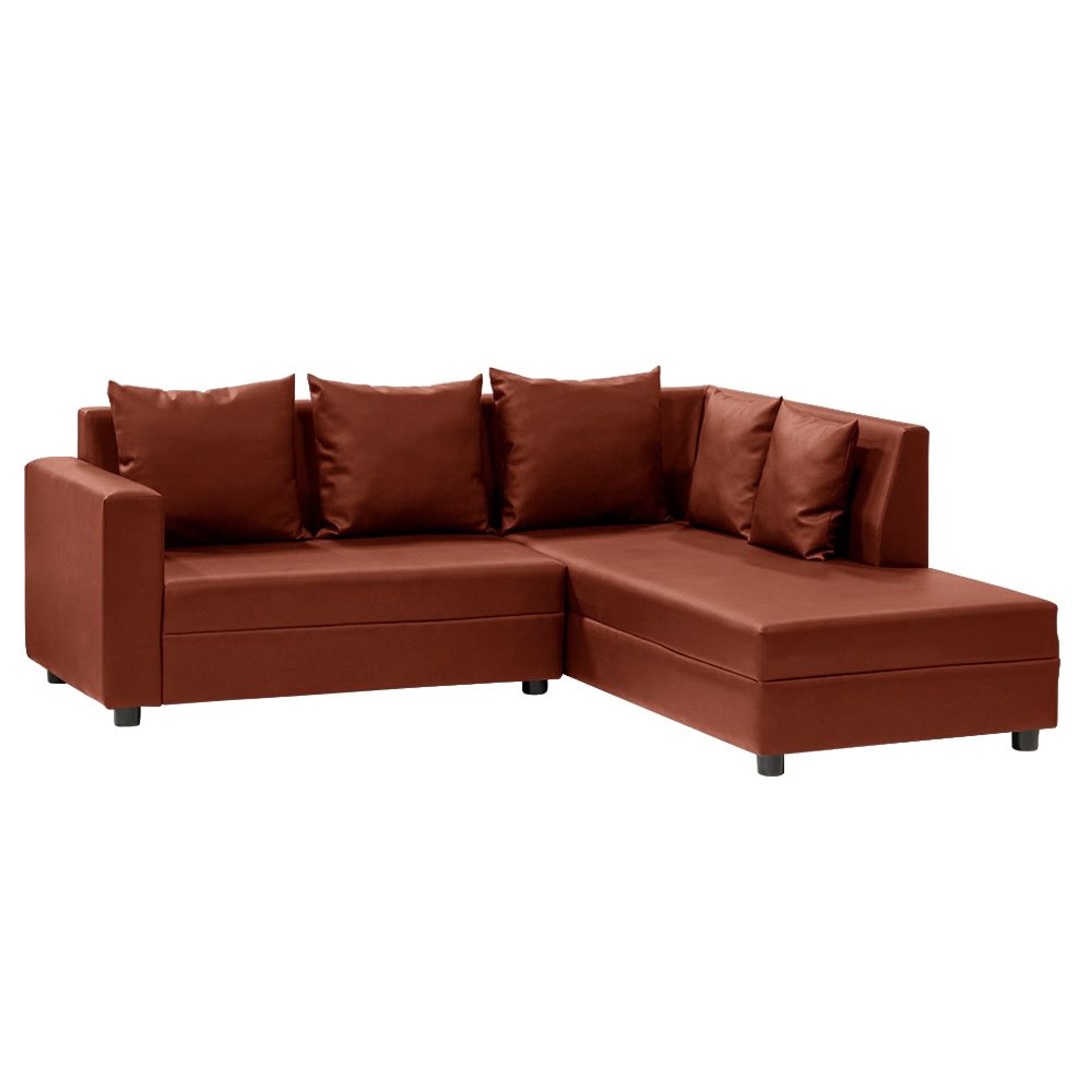 Home 35 Wakefit Skiver L Shape Sofa Set (2 Seater + Right Aligned Chaise) Sectional, Set (2 Seater + Right Aligned Chaise), Tan