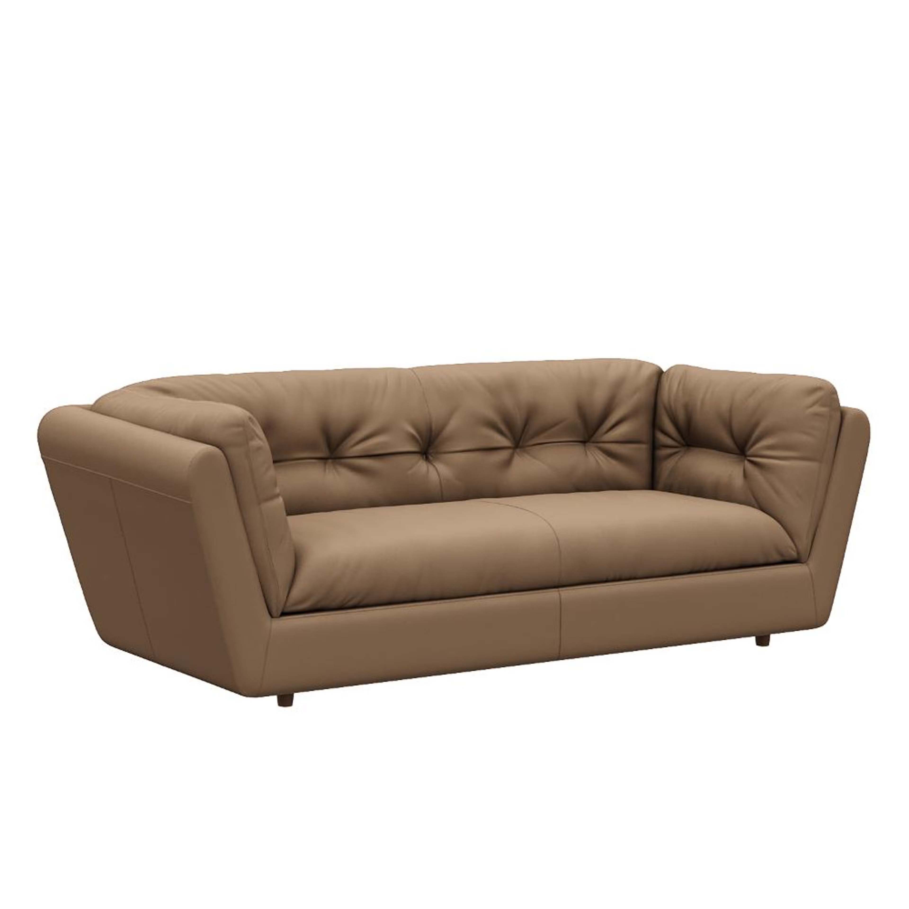 Wakefit Osuna Sofa - Three Seater Regular, Three Seater, Cappuccino