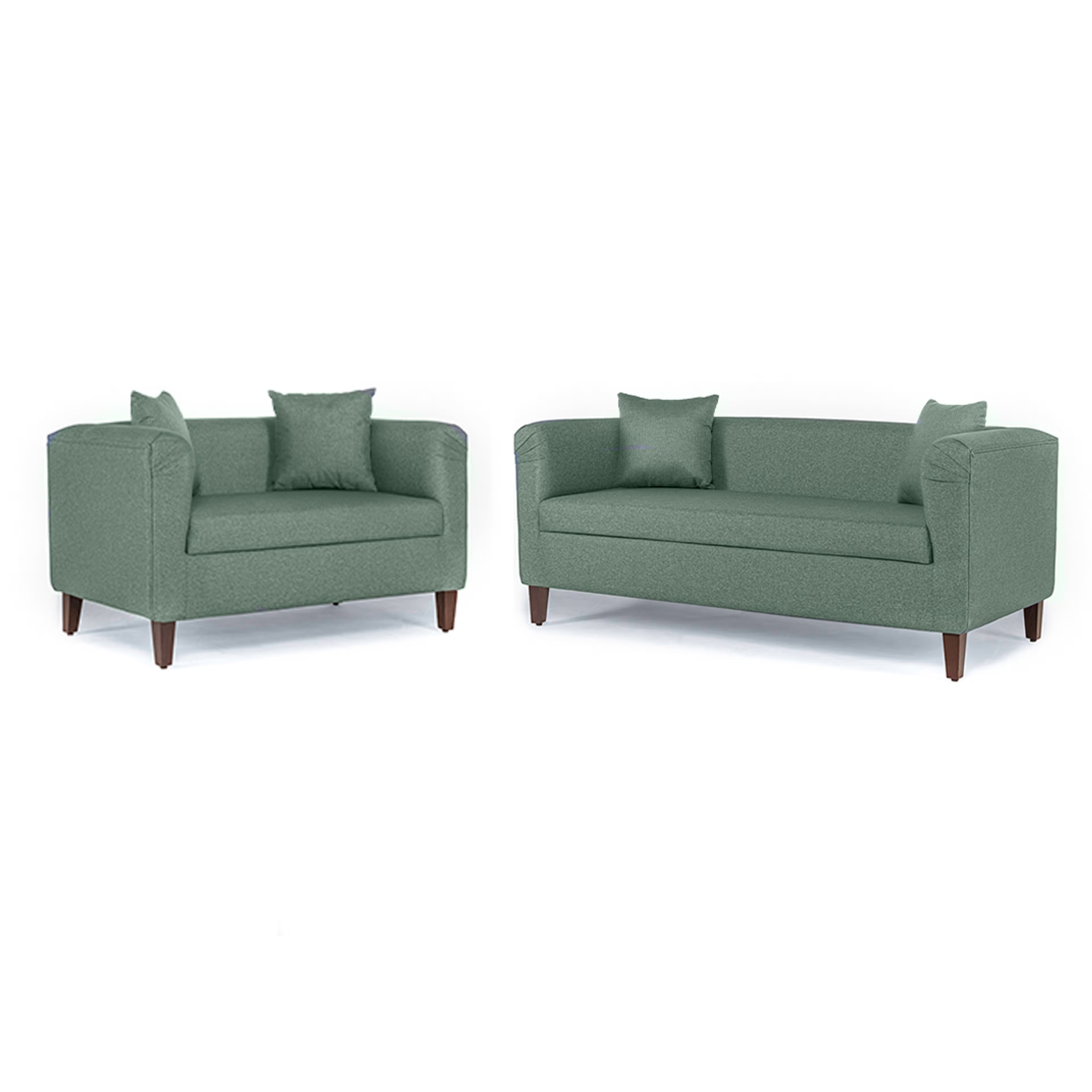 Home 37 Wakefit Miami Sofa - 3+2 Seater - Omega Green Regular, 3 Seater + 2 Seater, Omega Green