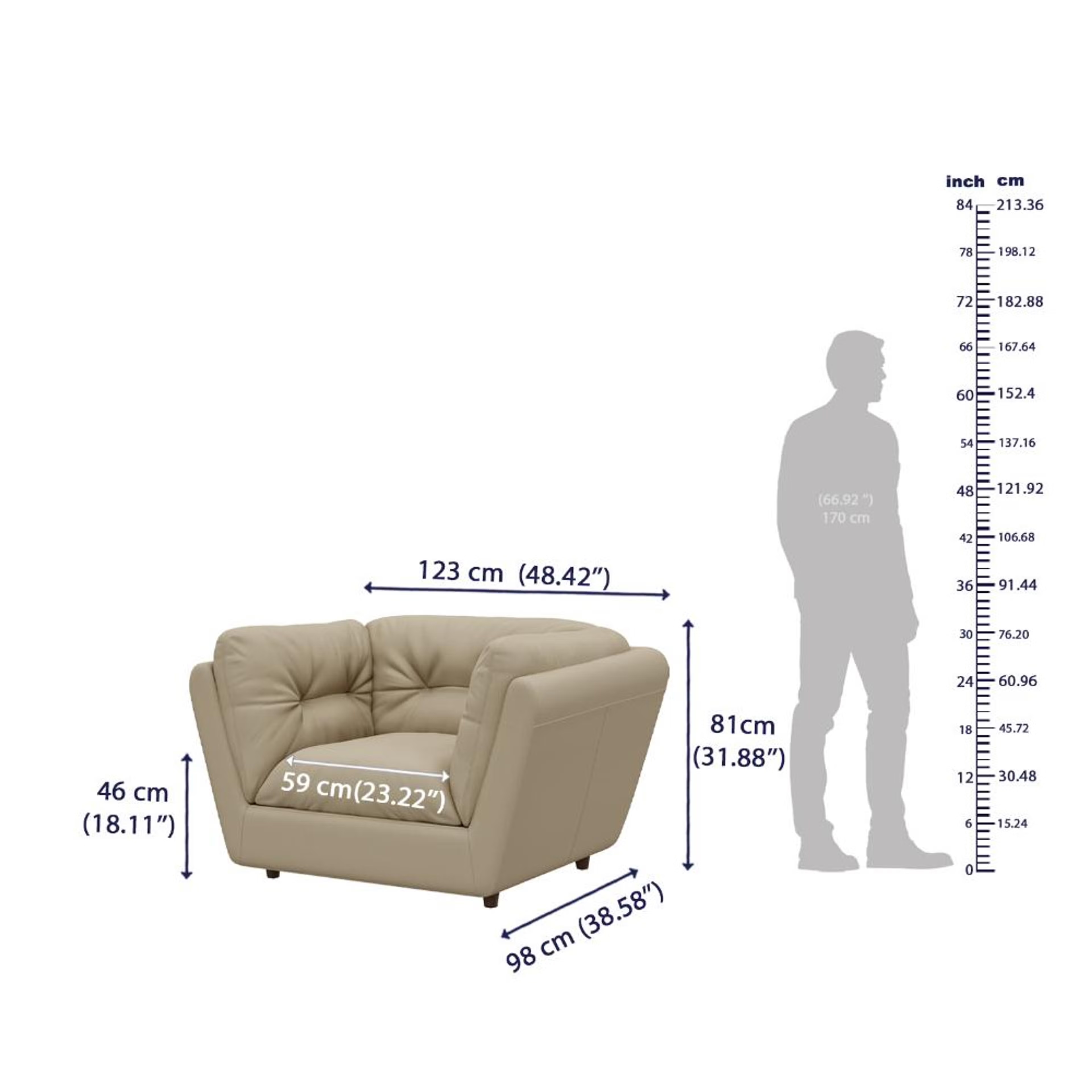 Wakefit Osuna Sofa Set (2+1+1) Seater Regular, Set (2+1+1), Beige 9 Wakefit Osuna Sofa Set (2+1+1) Seater Regular, Set (2+1+1), Beige