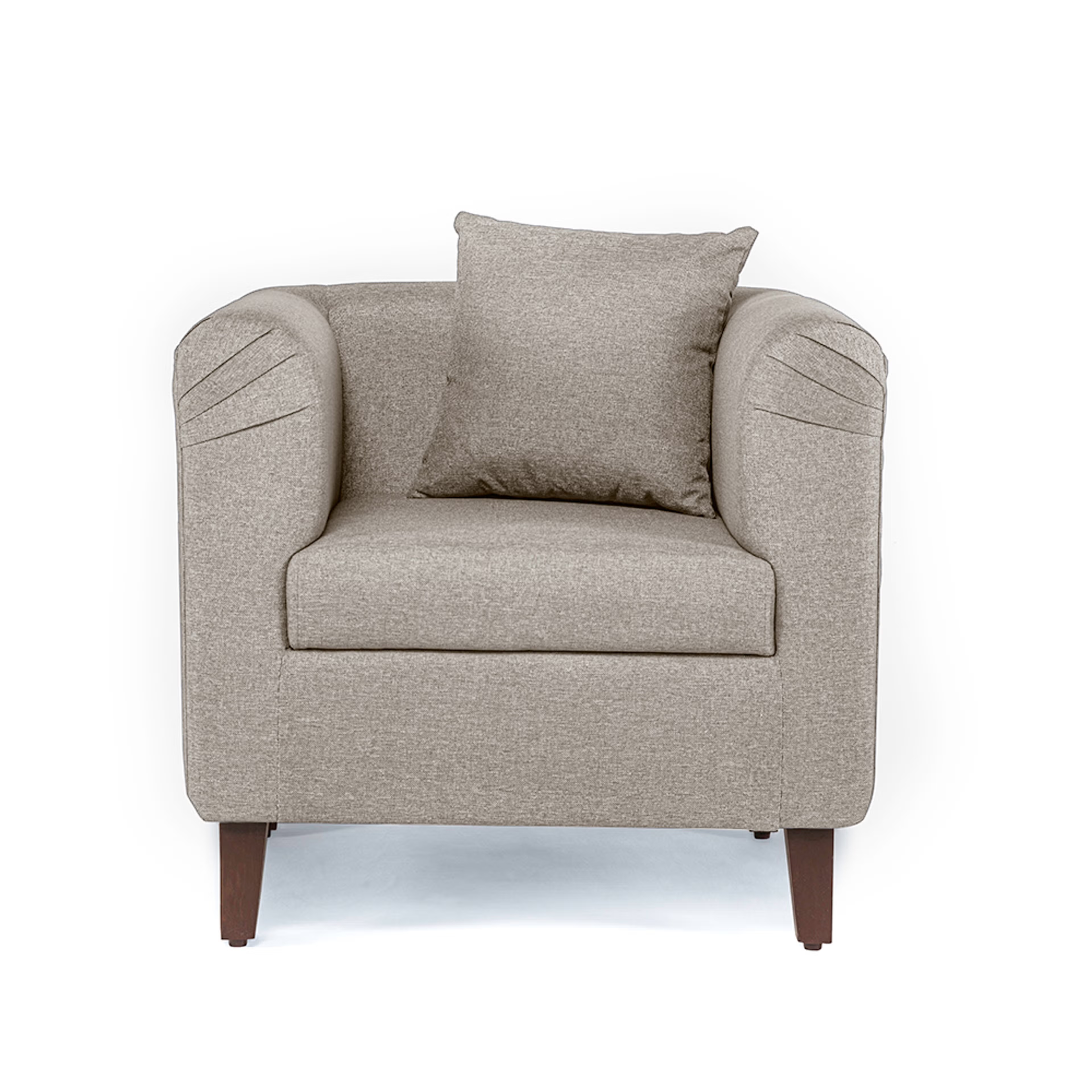 Wakefit Miami Sofa - 1 Seater - Omega Pearl Regular, 1 Seater, Omega Pearl