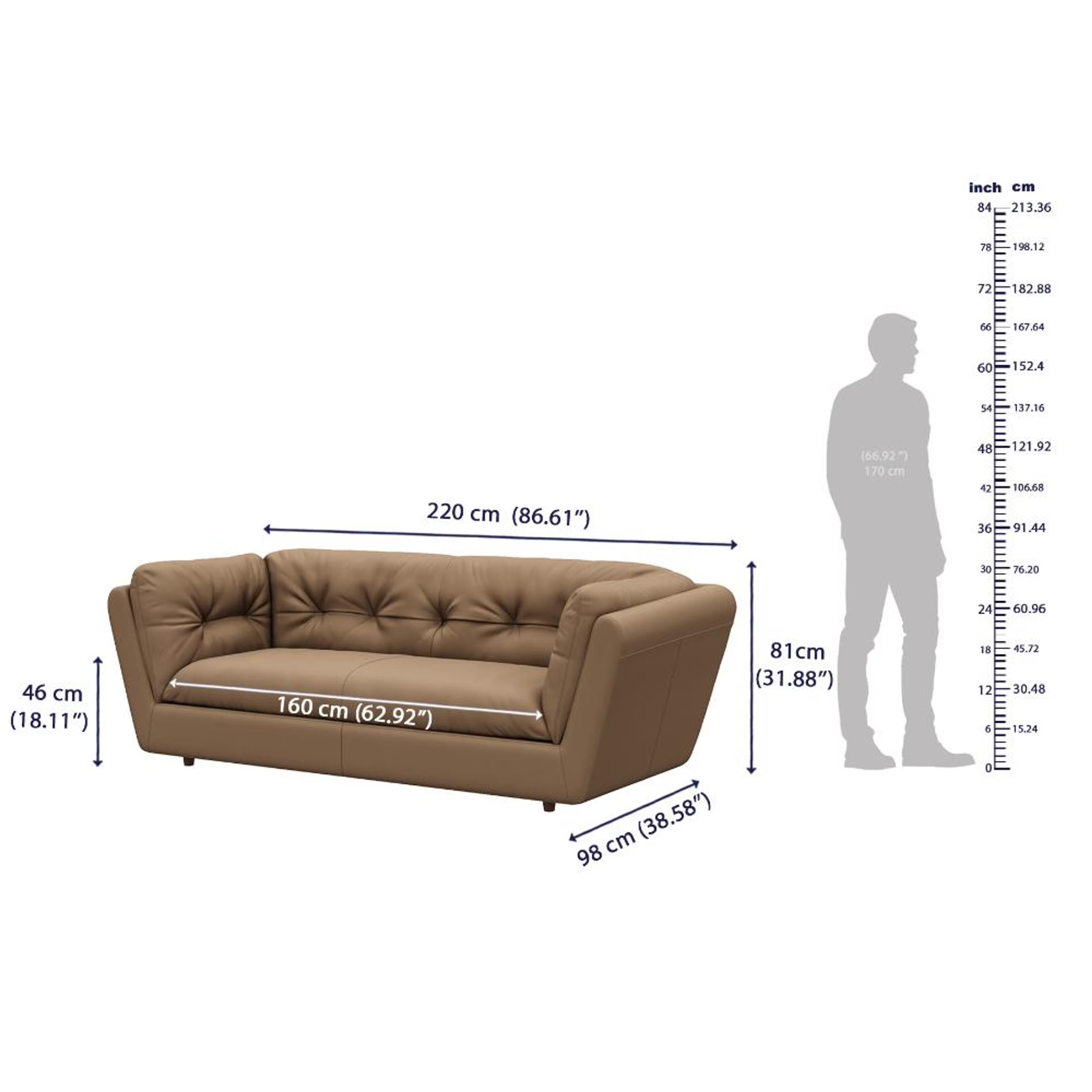 Wakefit Osuna Sofa Set (3+2+1) Seater Regular, Set (3+2+1), Cappuccino 7 Wakefit Osuna Sofa Set (3+2+1) Seater Regular, Set (3+2+1), Cappuccino
