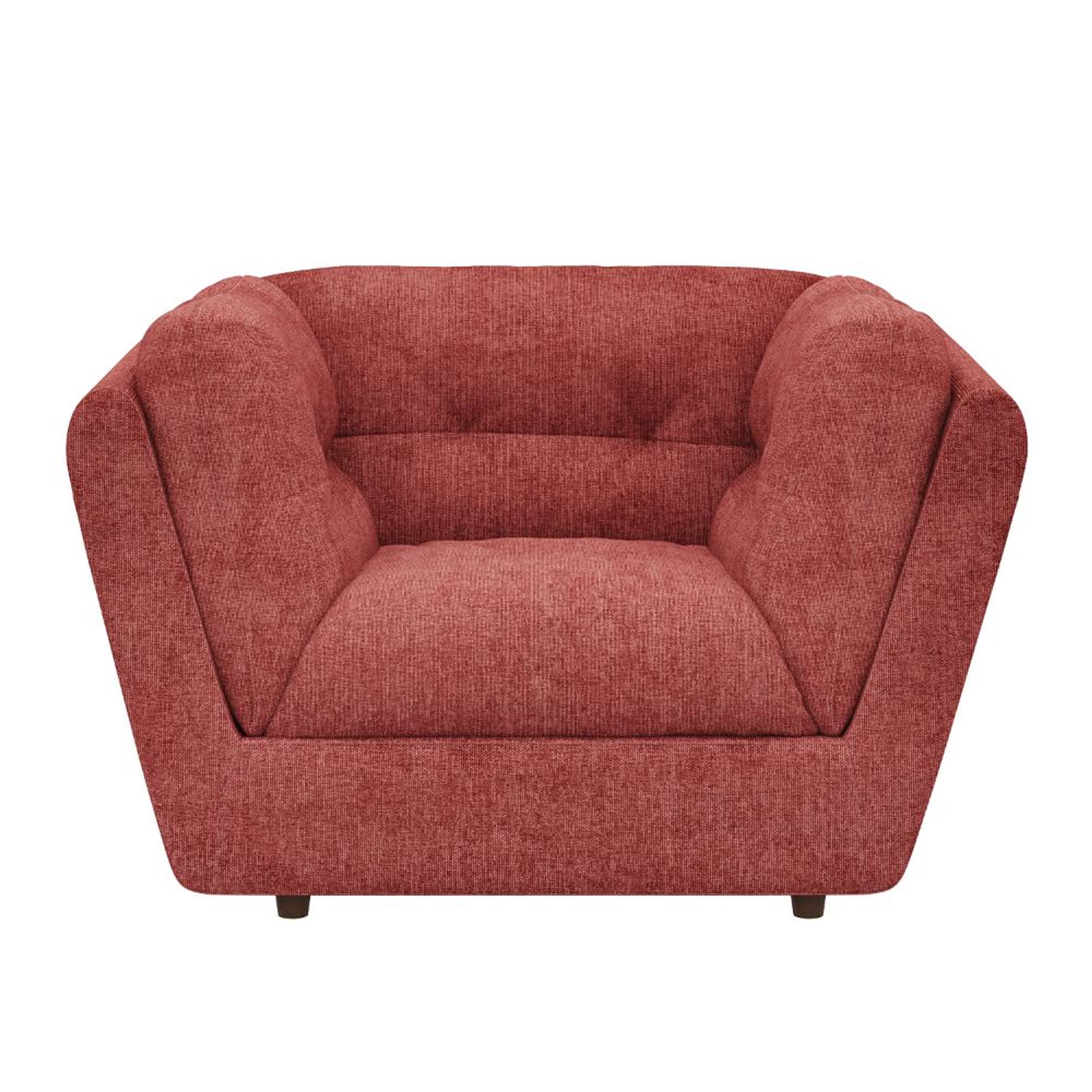 Home 43 Wakefit Osuna Sofa Set (3+1+1) Seater Regular, Set (3+1+1), Maroon