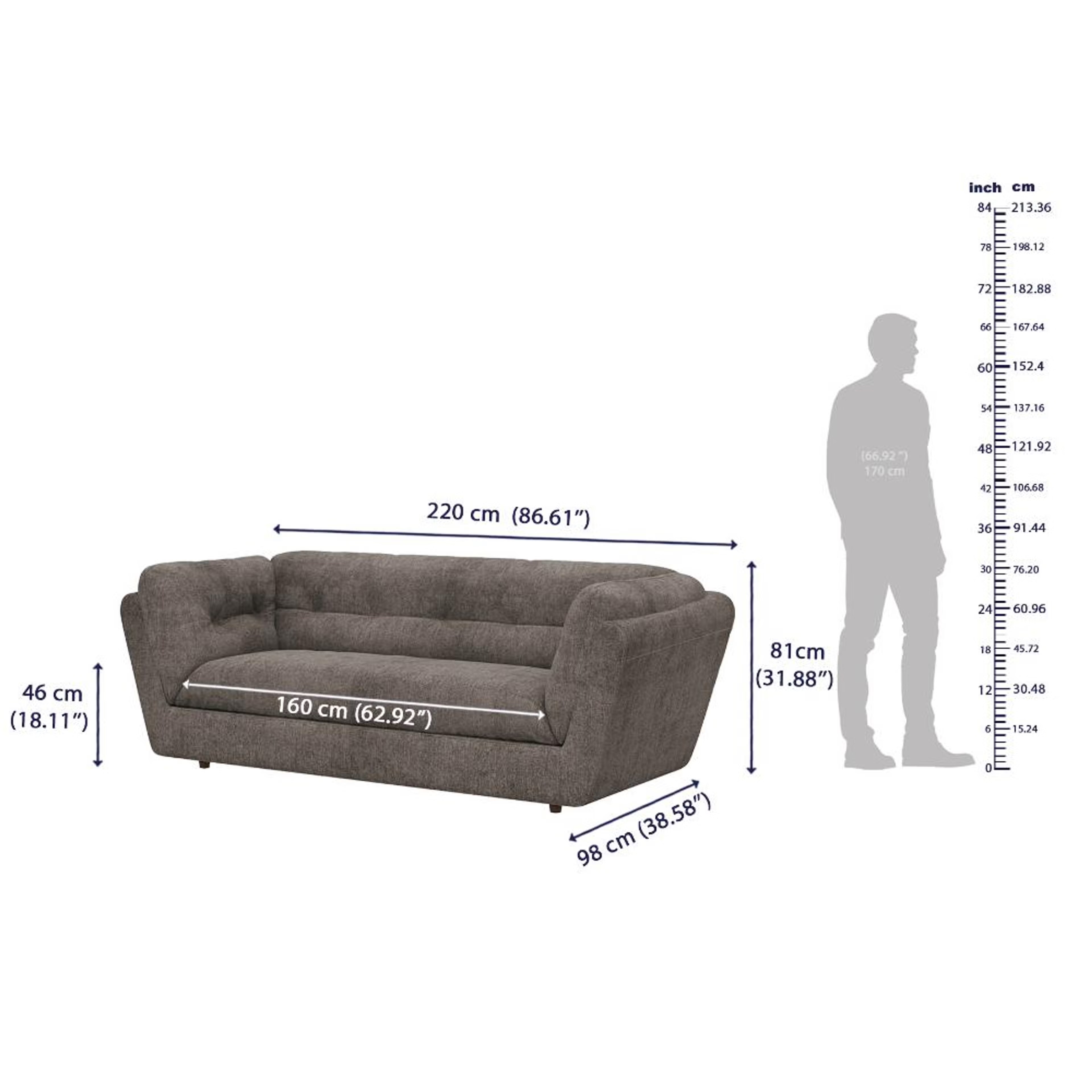 Wakefit Osuna Sofa Set (3+1+1) Seater Regular, Set (3+1+1), Grey 8 Wakefit Osuna Sofa Set (3+1+1) Seater Regular, Set (3+1+1), Grey