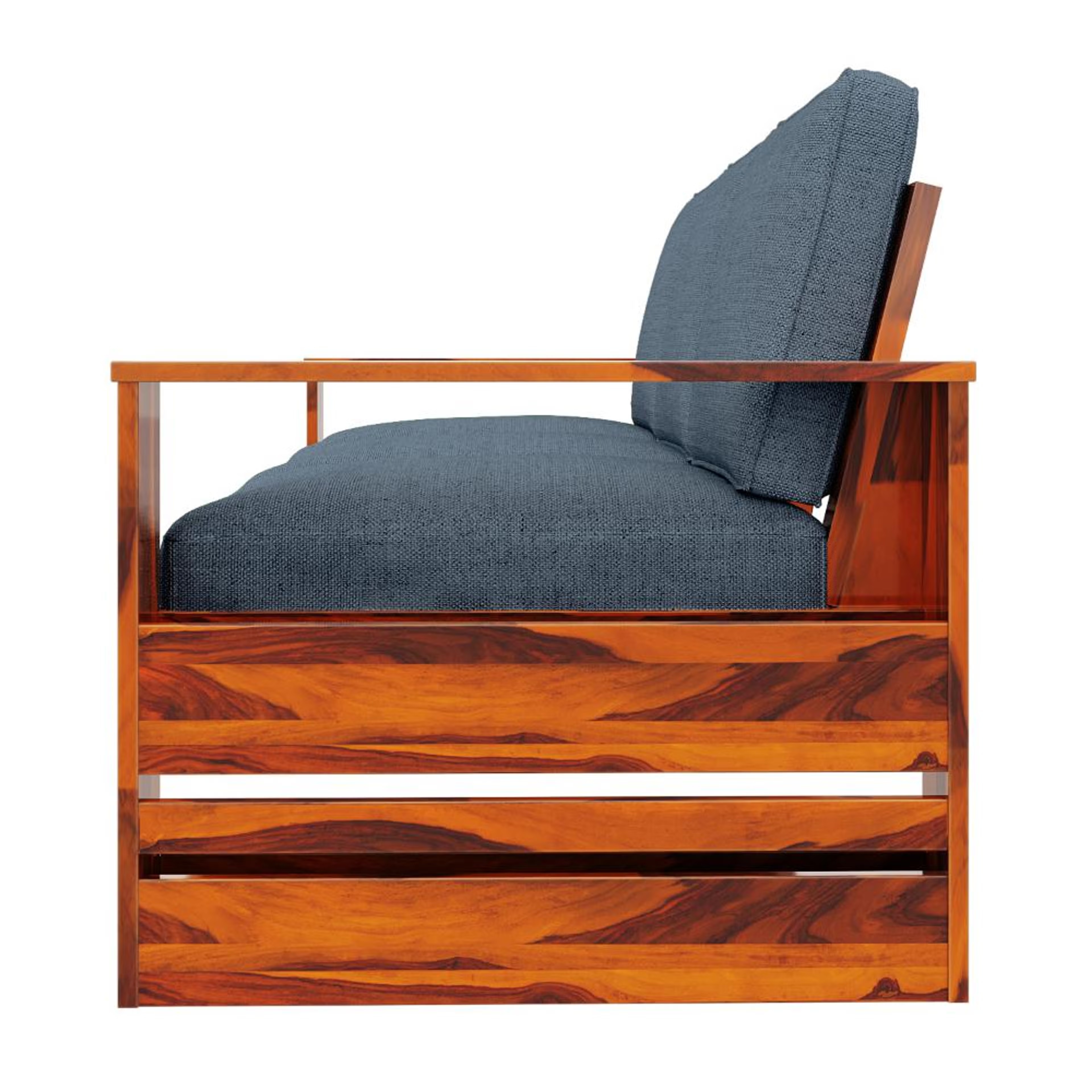 Wakefit Bahamas Sheesham Wood Sofa - Three Seater Regular, 3 Seater, Omega Blue 4 Wakefit Bahamas Sheesham Wood Sofa - Three Seater Regular, 3 Seater, Omega Blue