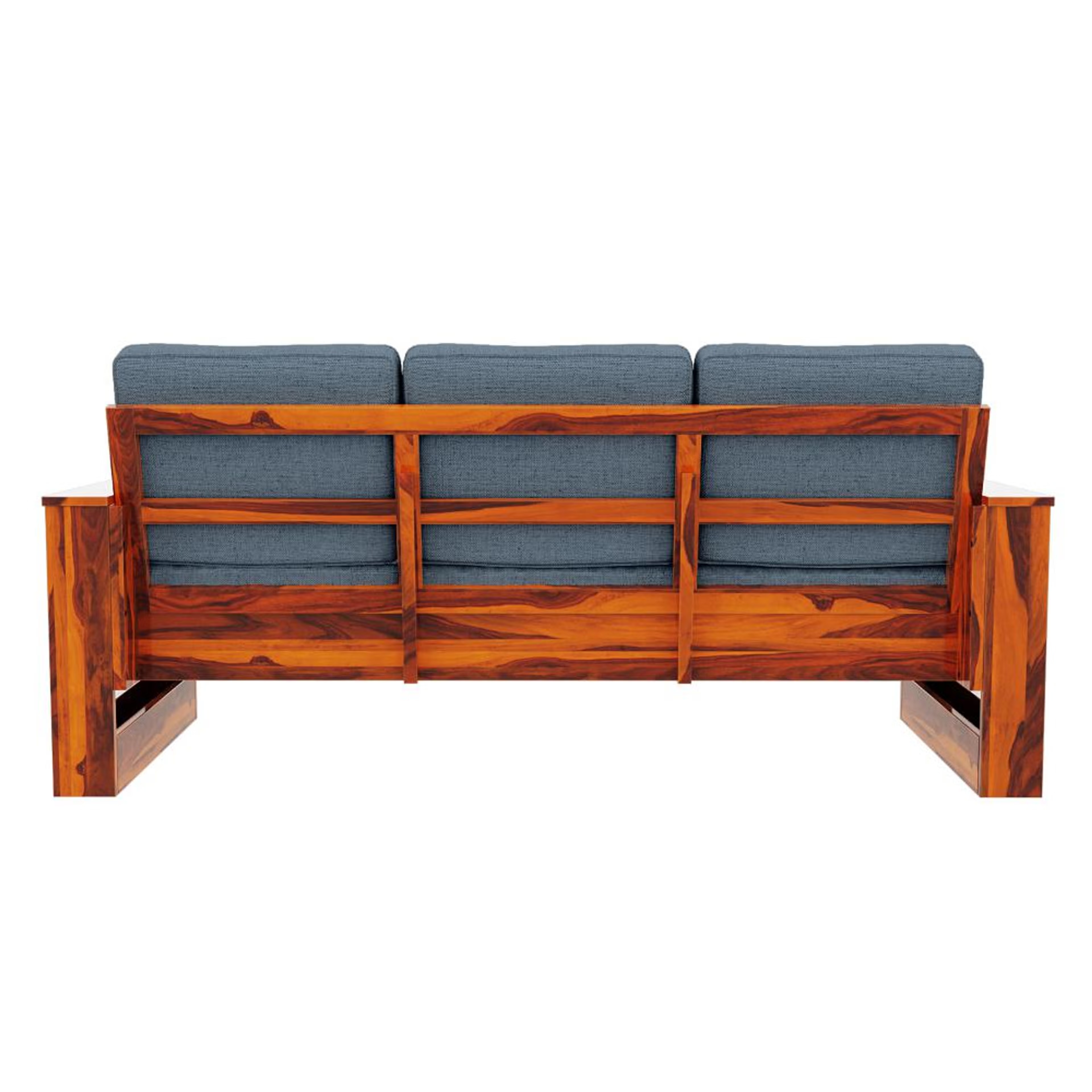 Wakefit Bahamas Sheesham Wood Sofa - Three Seater Regular, 3 Seater, Omega Blue 5 Wakefit Bahamas Sheesham Wood Sofa - Three Seater Regular, 3 Seater, Omega Blue