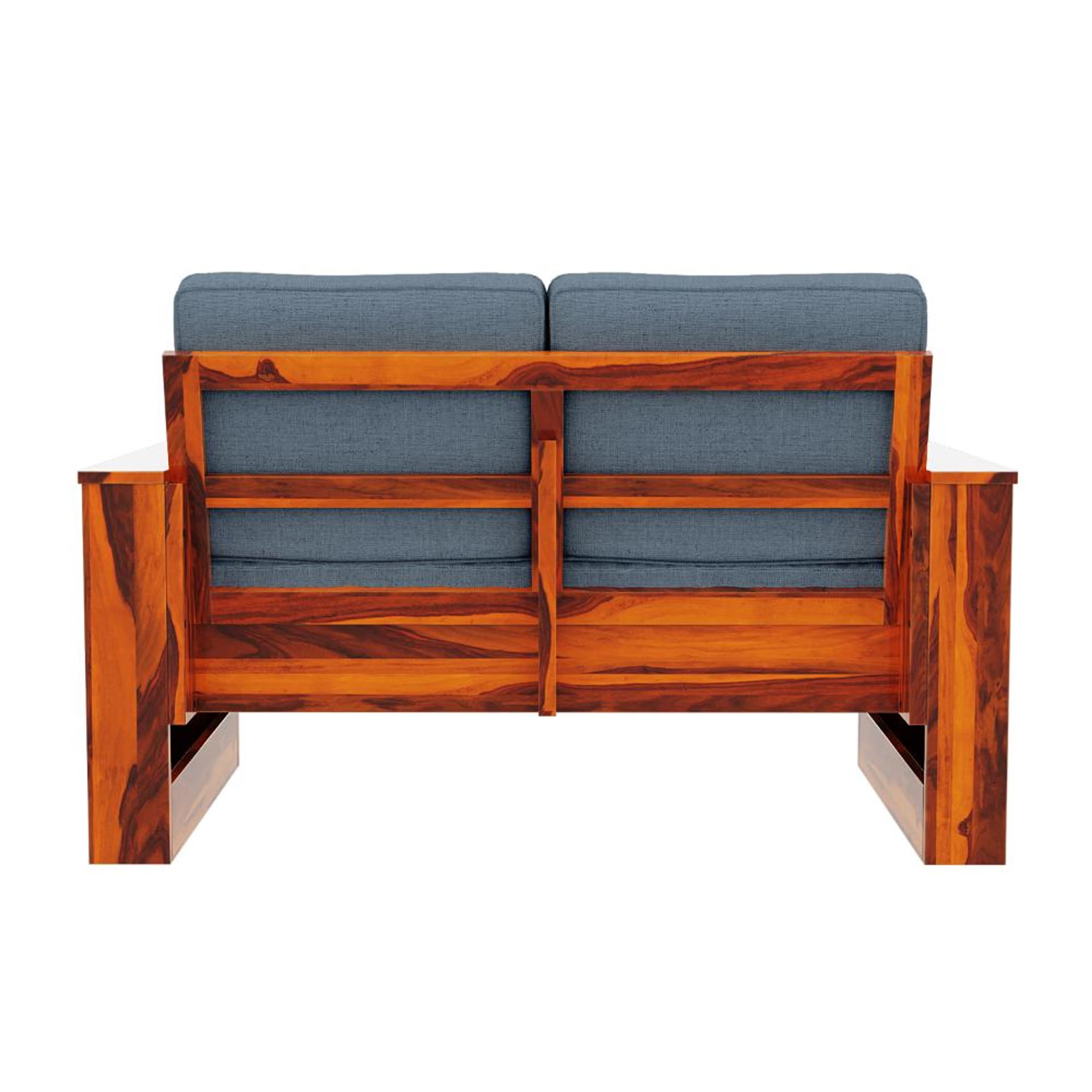 Wakefit Bahamas Sheesham Wood Sofa - Two Seater Regular, 2 Seater, Omega Blue 5 Wakefit Bahamas Sheesham Wood Sofa - Two Seater Regular, 2 Seater, Omega Blue