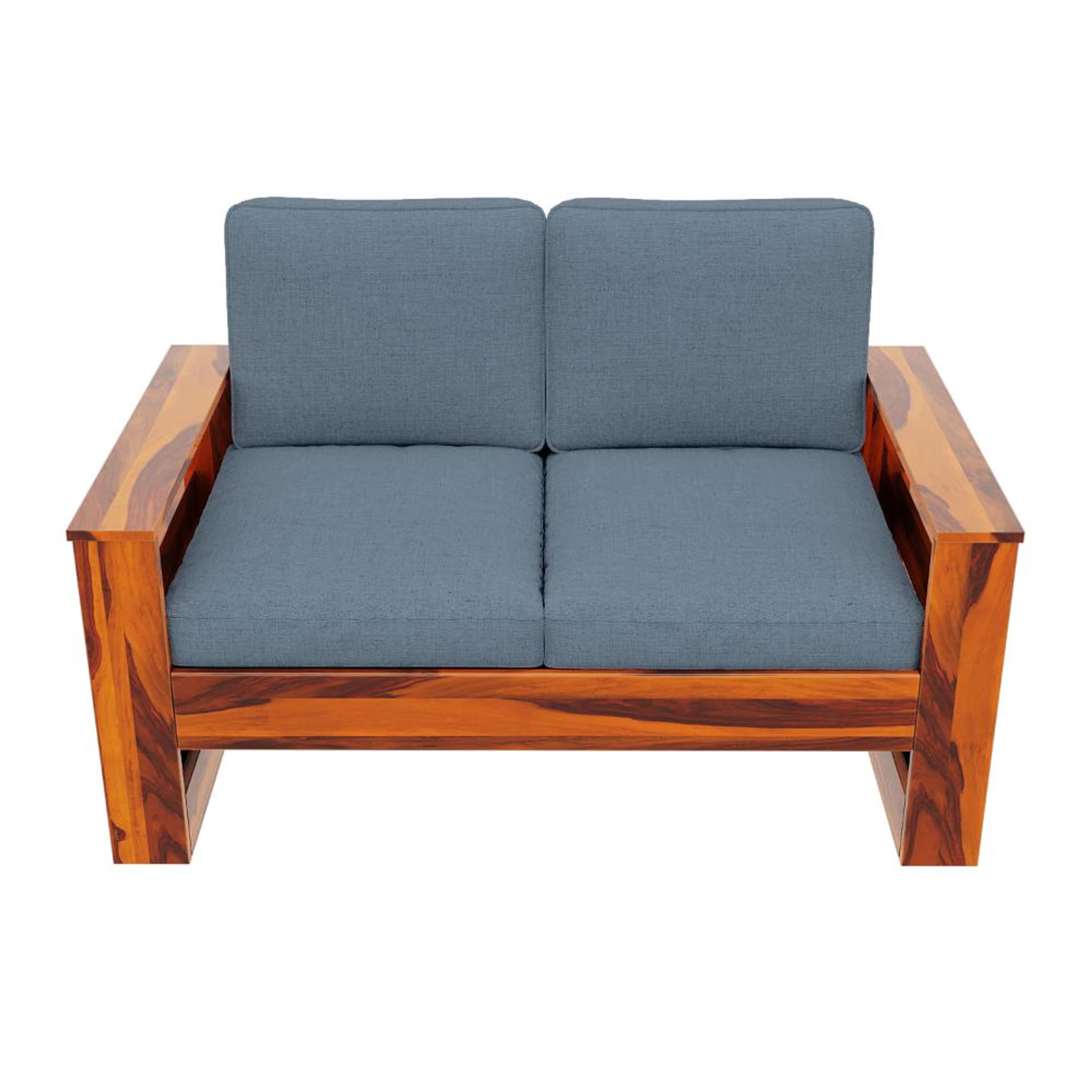 Wakefit Bahamas Sheesham Wood Sofa - Two Seater Regular, 2 Seater, Omega Blue 6 Wakefit Bahamas Sheesham Wood Sofa - Two Seater Regular, 2 Seater, Omega Blue
