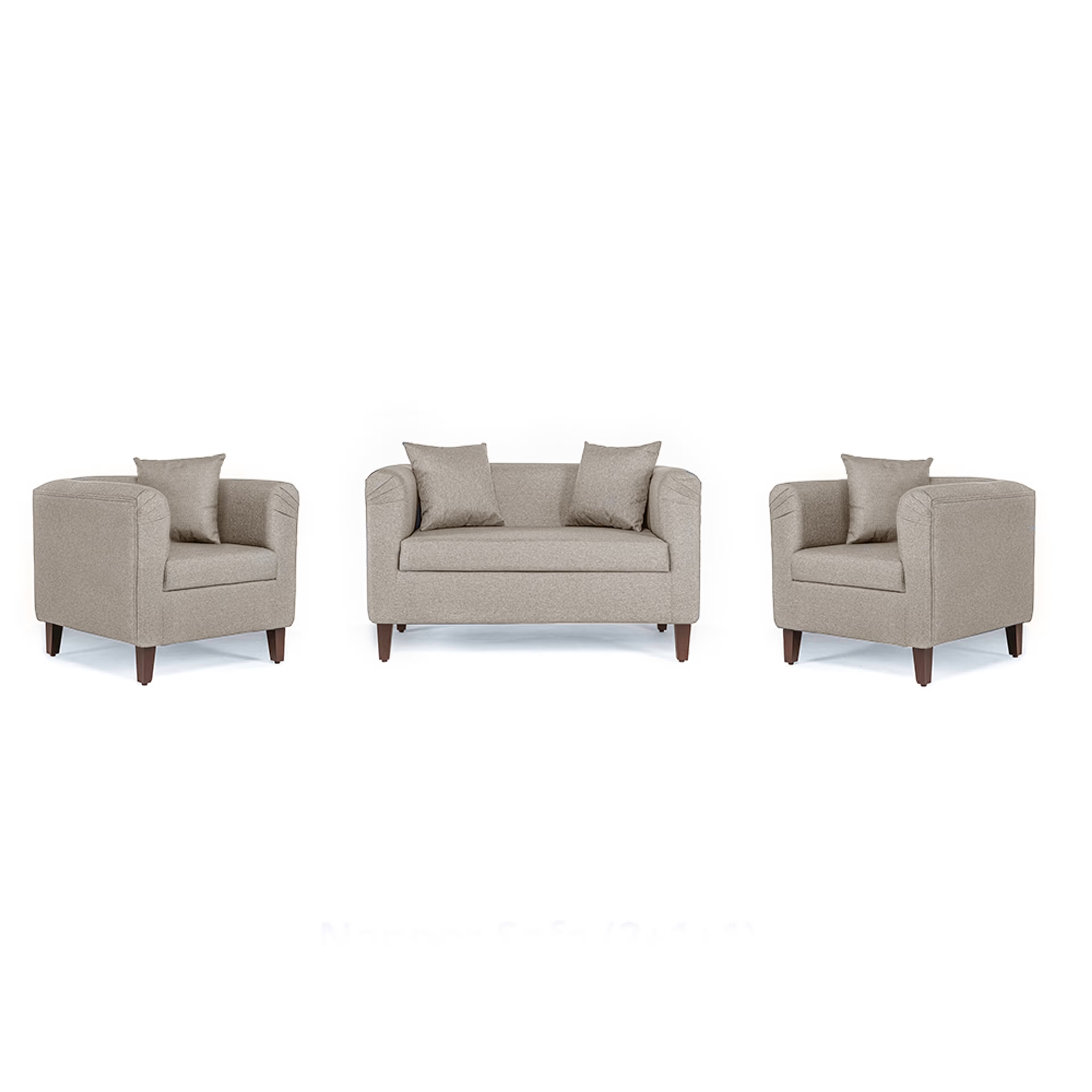 Wakefit Miami Sofa - 2+1+1 Seater - Omega Pearl Regular, 2 Seater + 1 Seater + 1 Seater, Omega Pearl