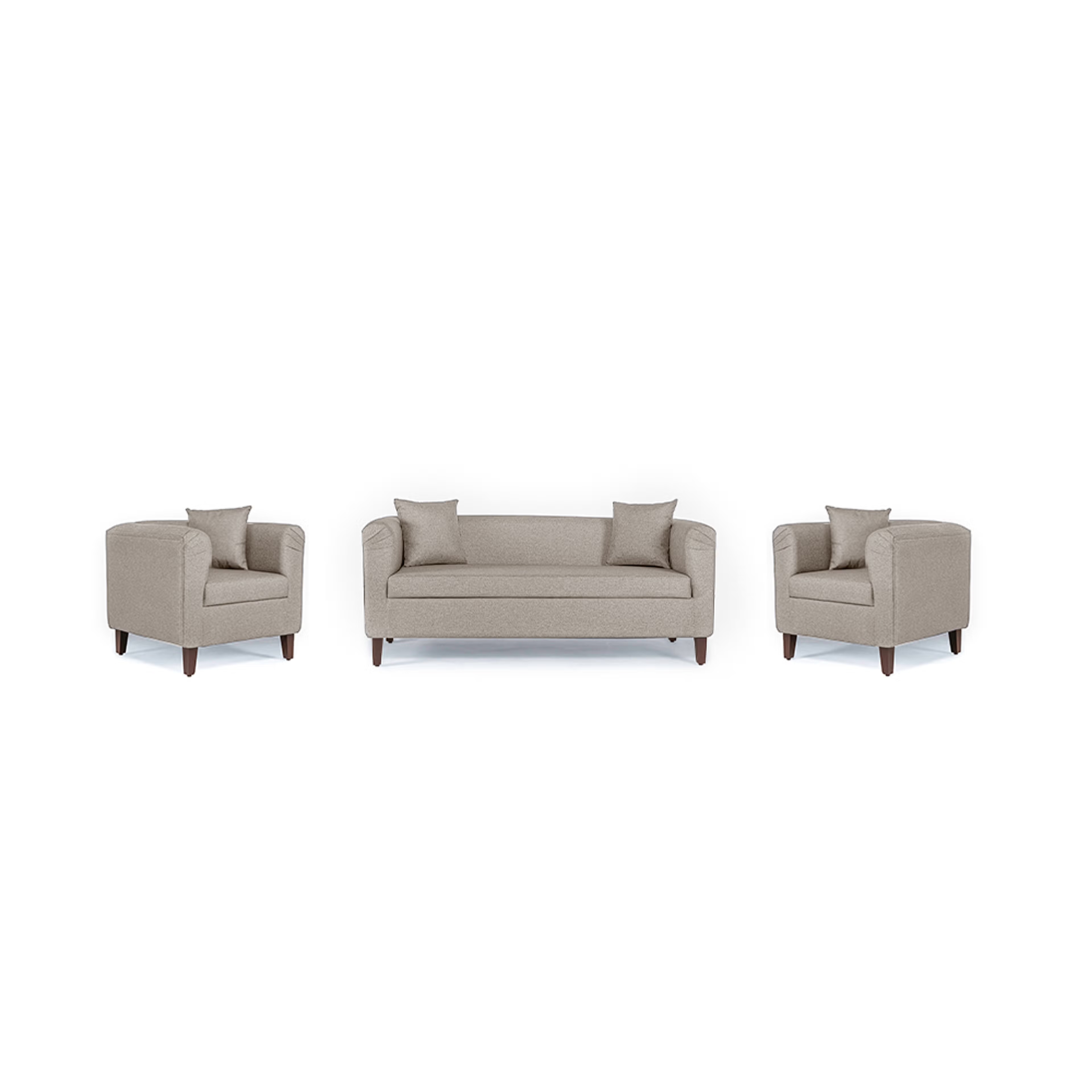 Wakefit Miami Sofa - 3+1+1 Seater - Omega Pearl Regular, 3 Seater + 1 Seater + 1 Seater, Omega Pearl