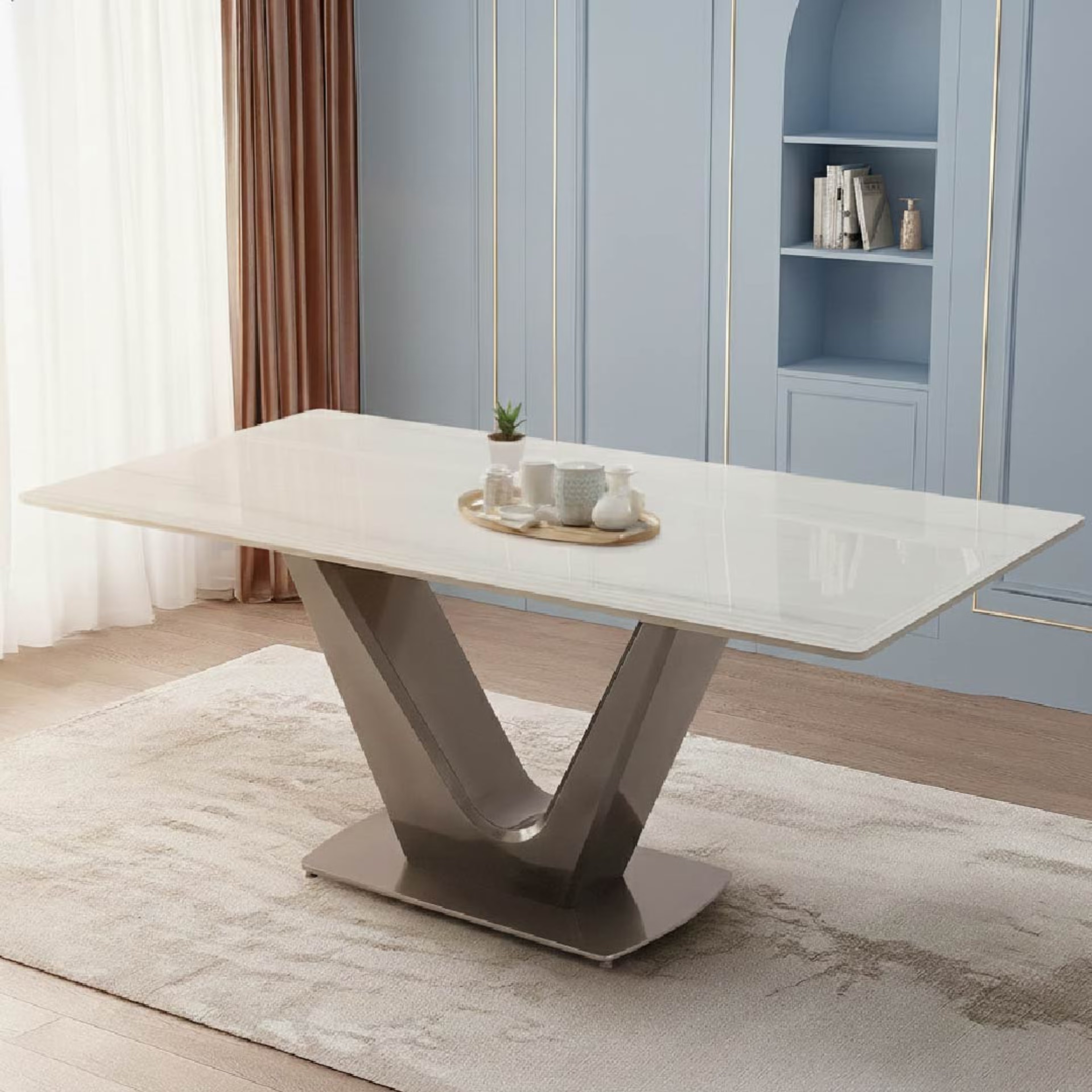 Home 37 Wakefit Bagna Dining Table - 6 Seater 6 Seater