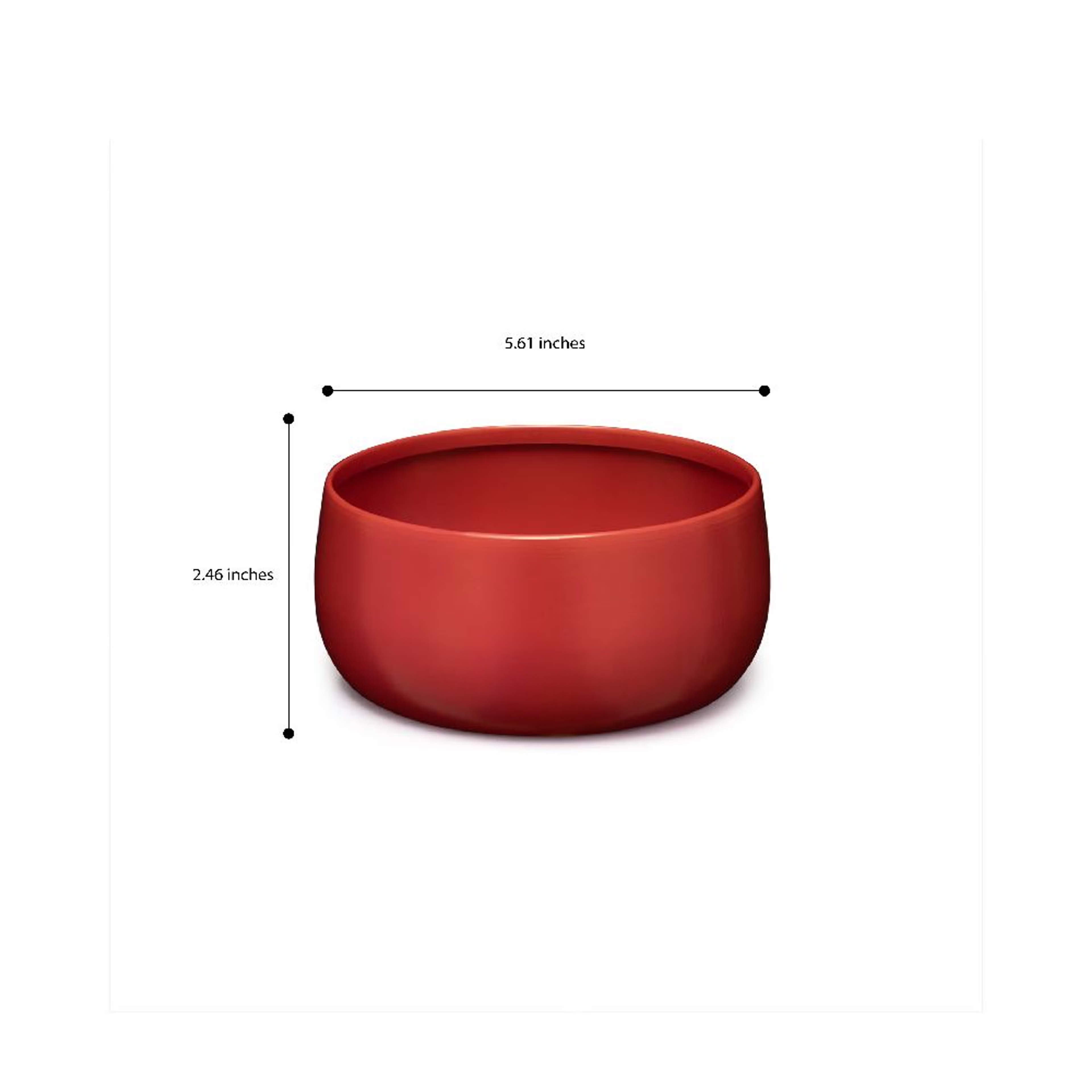 Versatile Metal Garden Pot | Floor & Table Planter | Indoor & Outdoor Use | Cherry Red | Foliage Metal, Red, Set of 1
