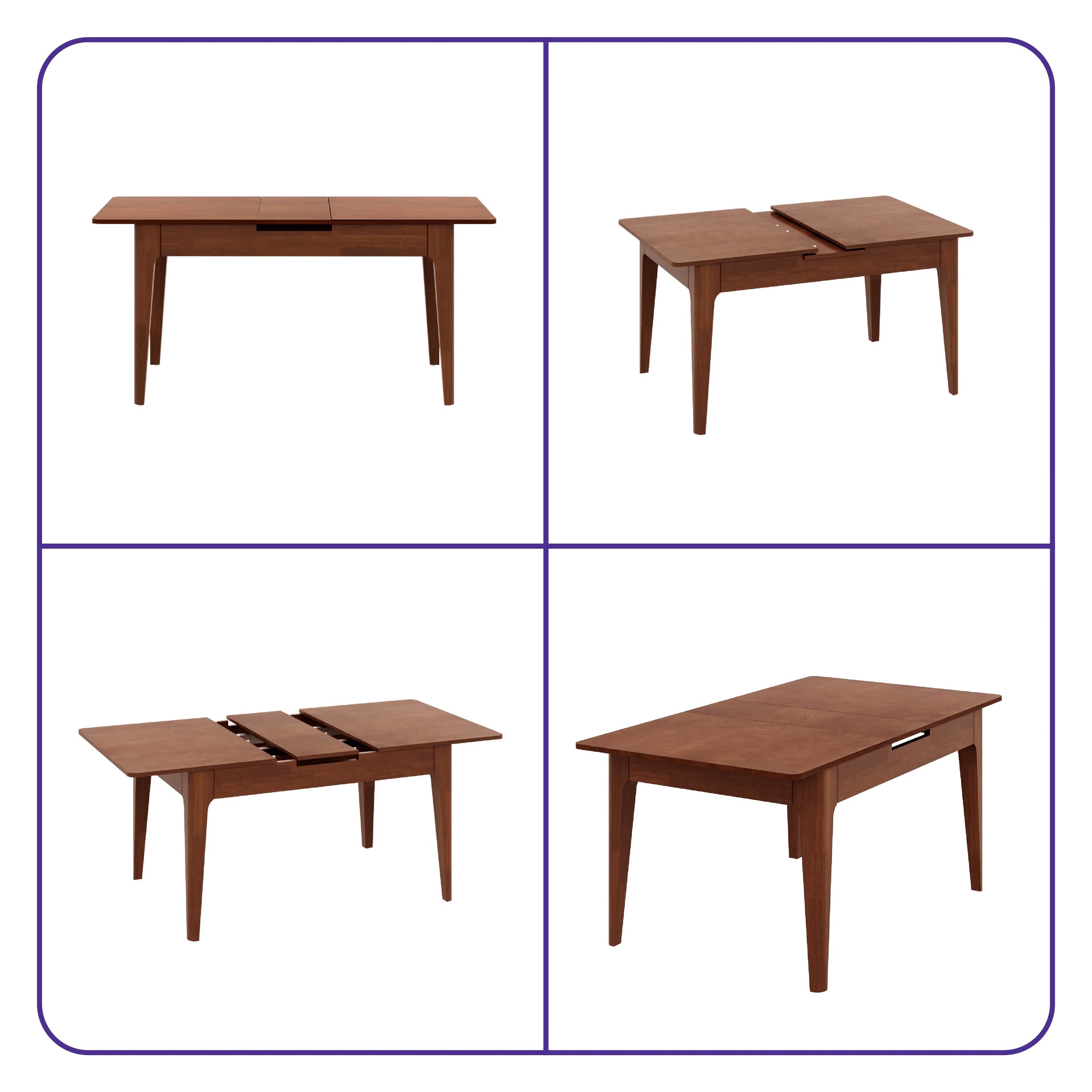 Wakefit Ceviche 4-6 Seater Extendable Dining Table 6 Wakefit Ceviche 4-6 Seater Extendable Dining Table