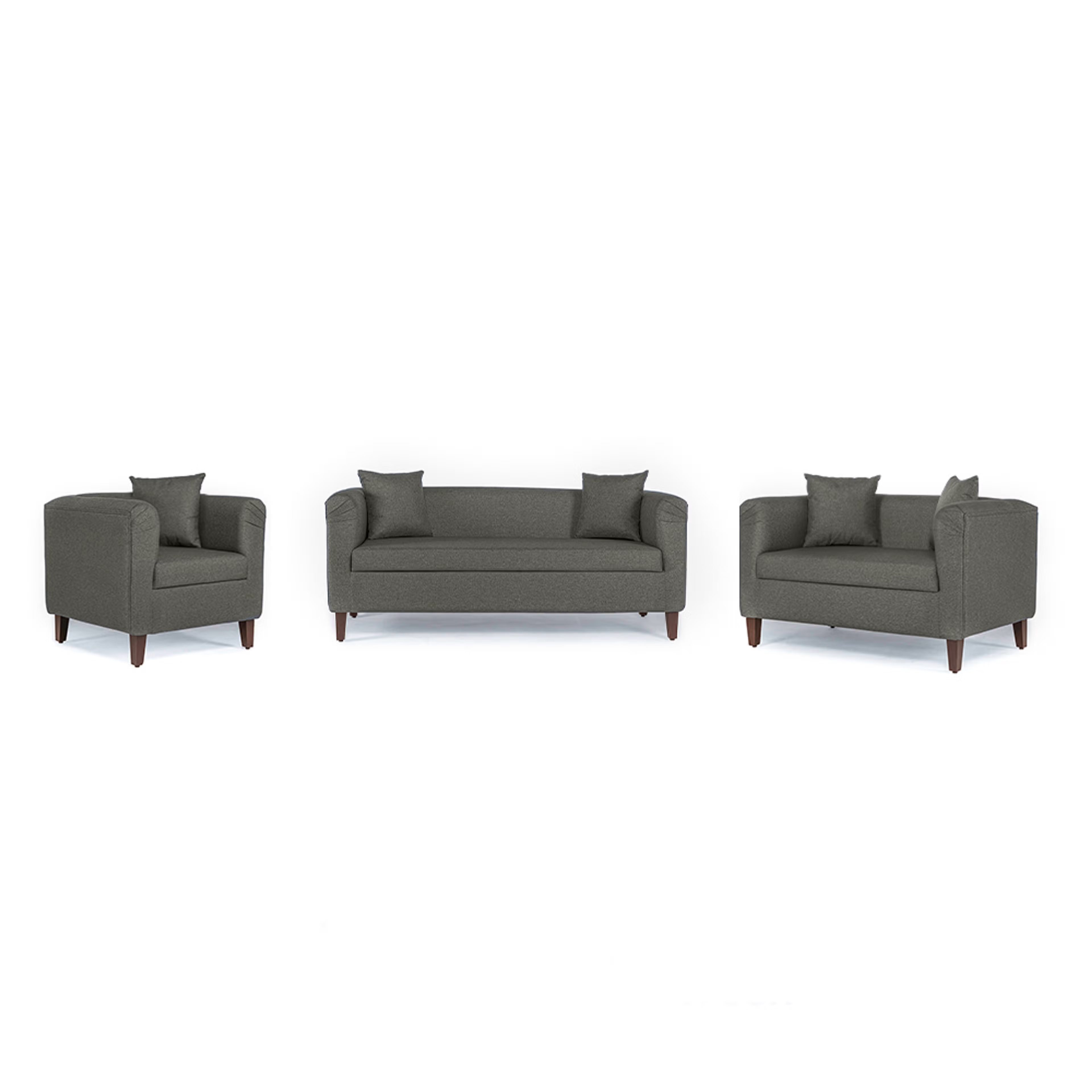 Wakefit Miami Sofa - 3+2+1 Seater - Omega Grey Regular, 3 Seater + 2 Seater + 1 Seater, Omega Grey