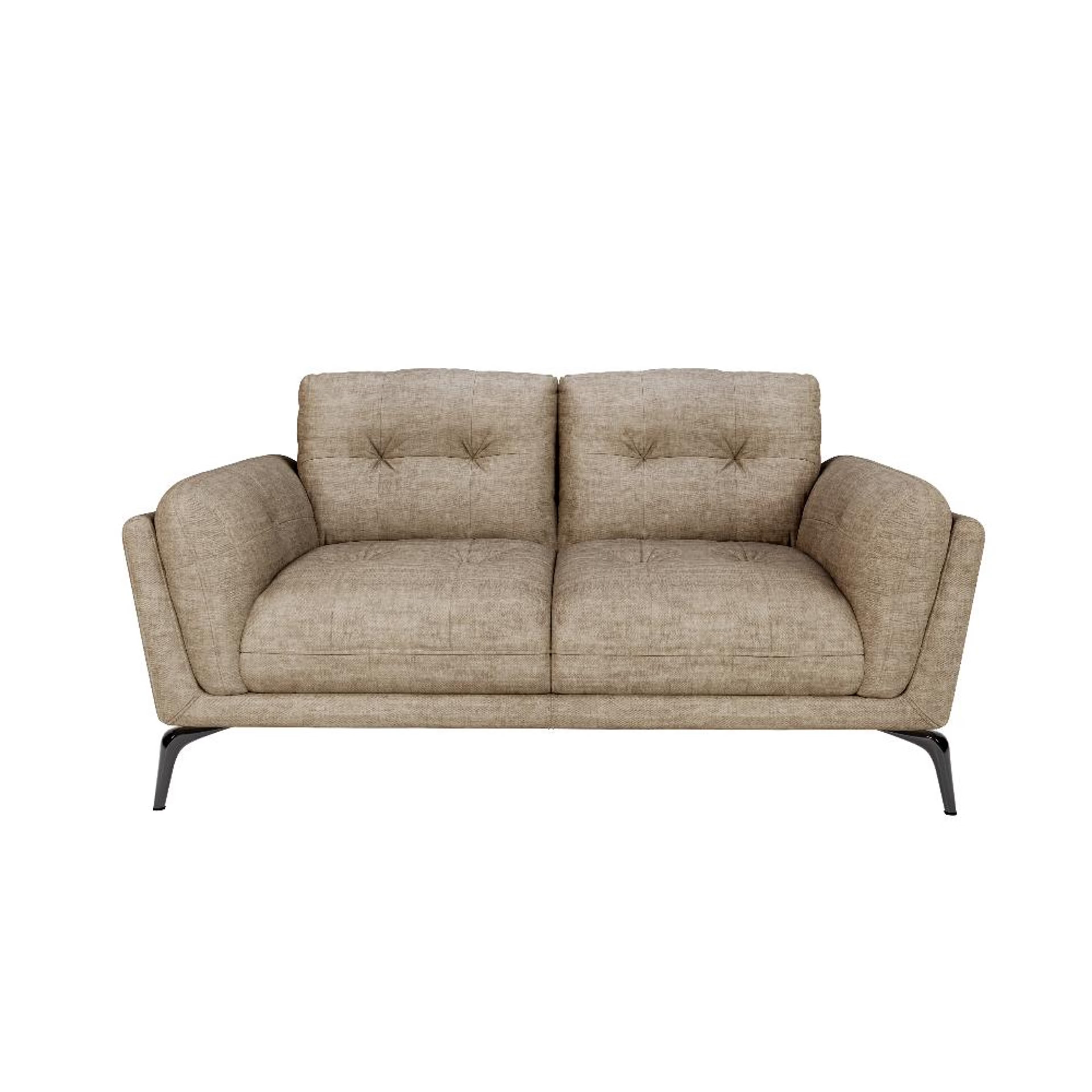 Wakefit Lille Sofa - Two Seater Regular, Two Seater, Taupe