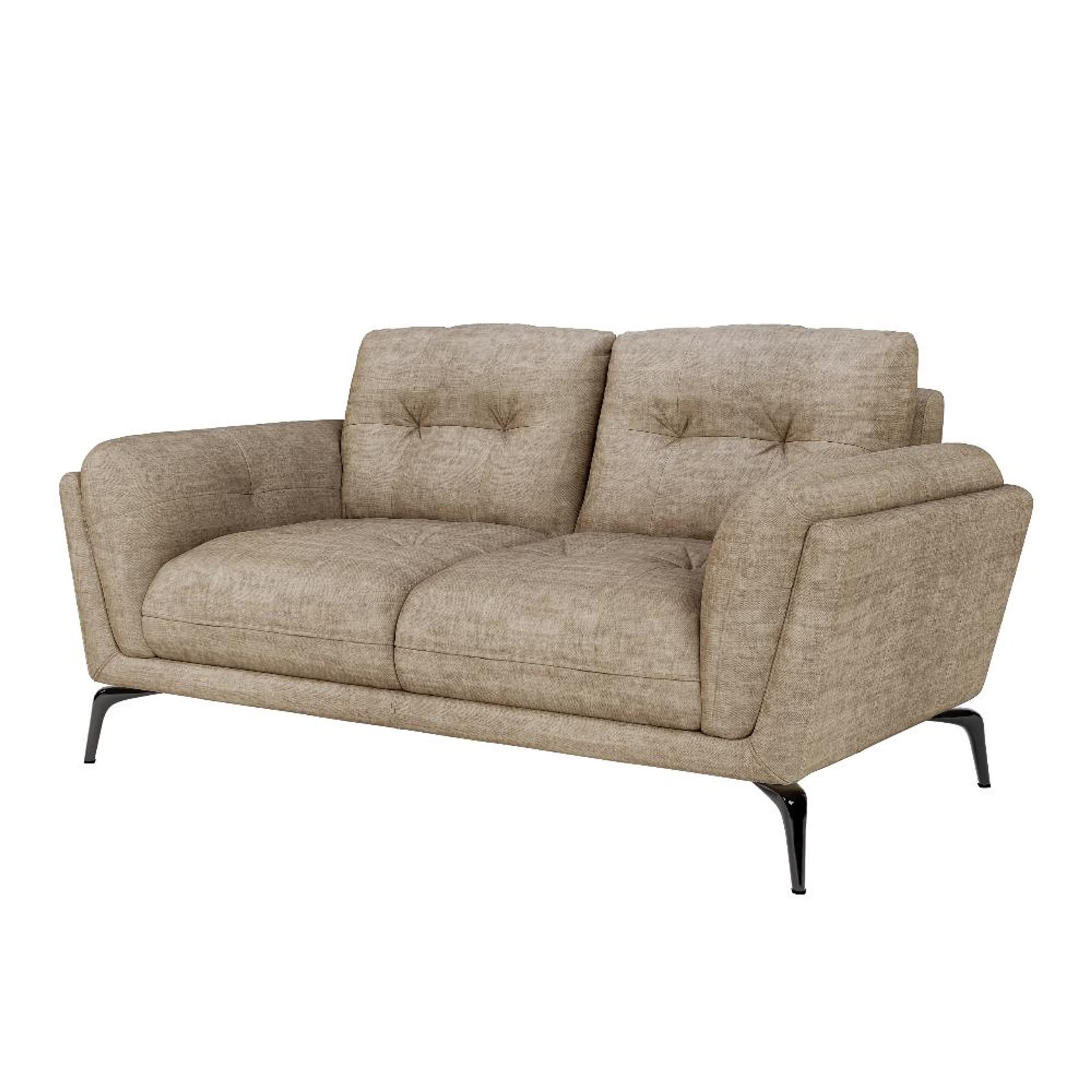 Wakefit Lille Sofa - Two Seater Regular, Two Seater, Taupe