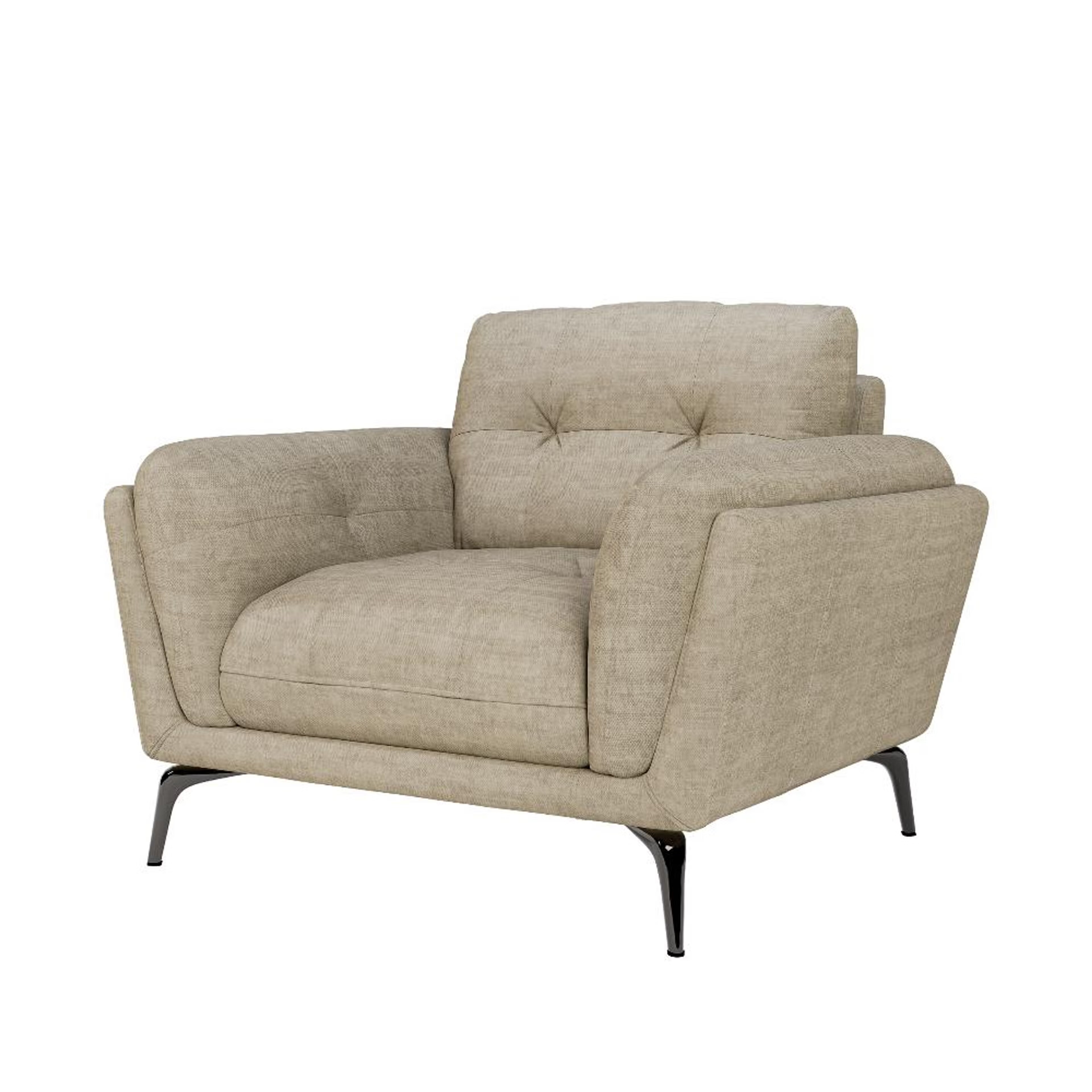Home 48 Wakefit Lille Sofa - One Seater Regular, Single Seater, Beige