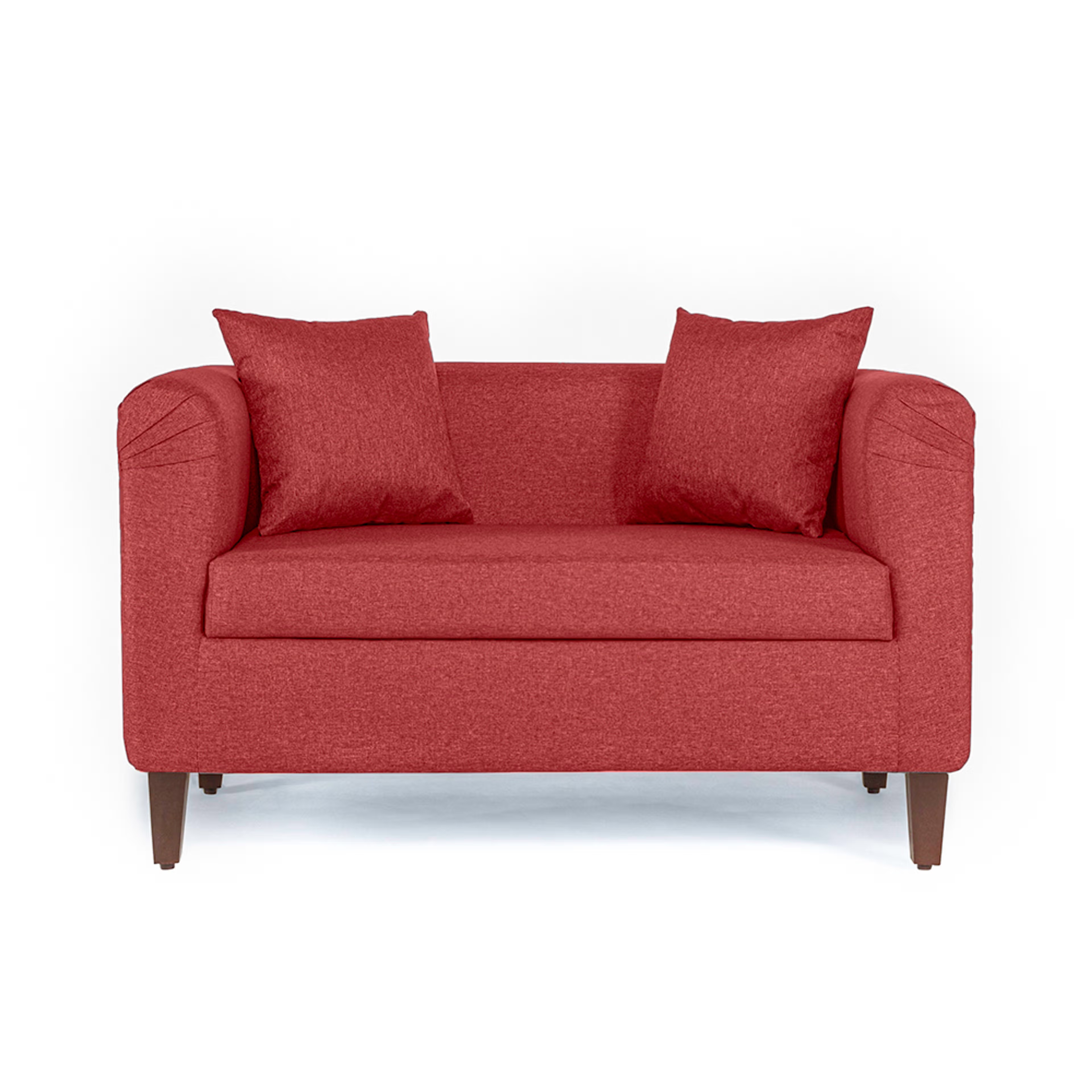 Wakefit Miami Sofa - 2 Seater - Omega Red Regular, 2 Seater, Omega Red