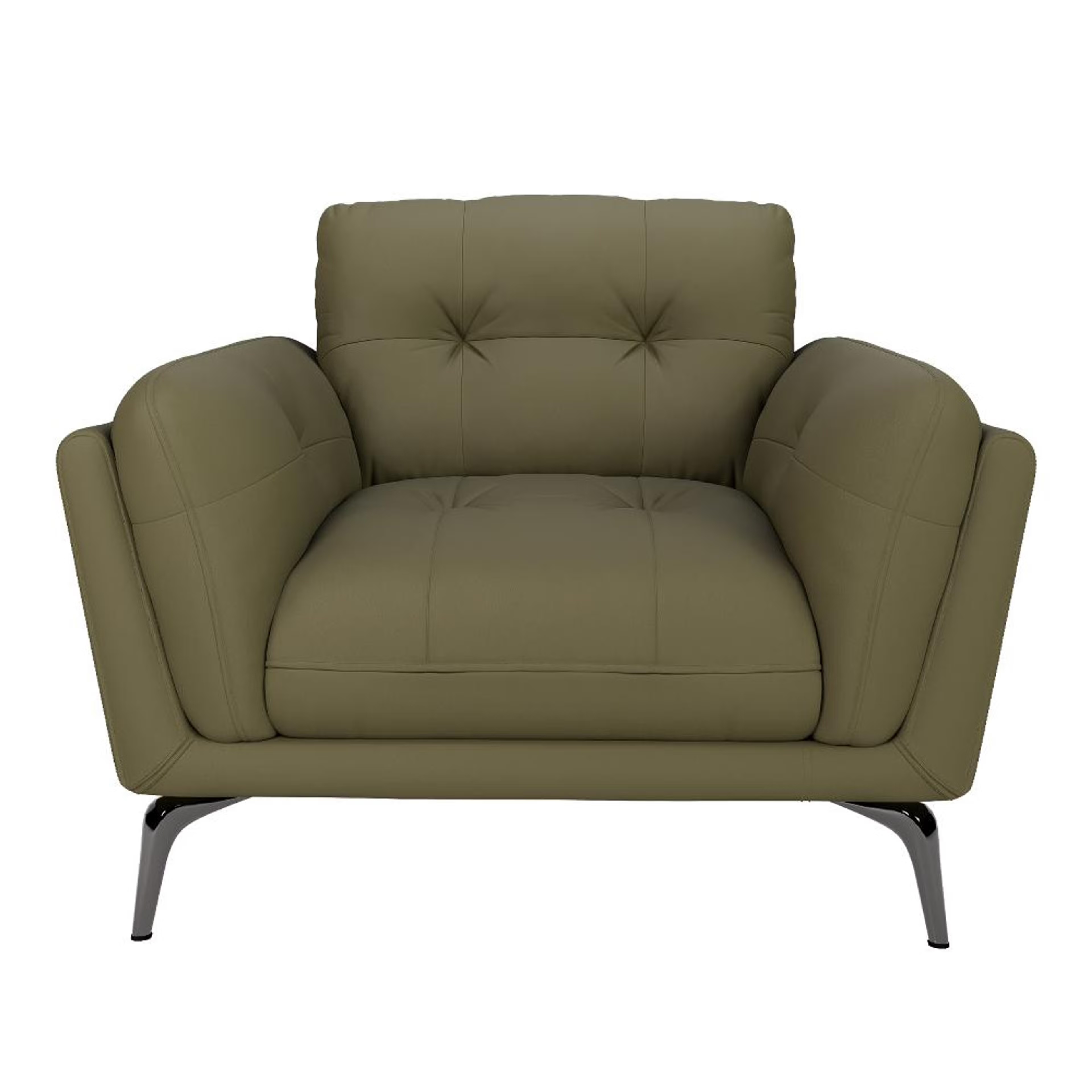 Home 46 Wakefit Lille Sofa - One Seater Regular, Single Seater, Green