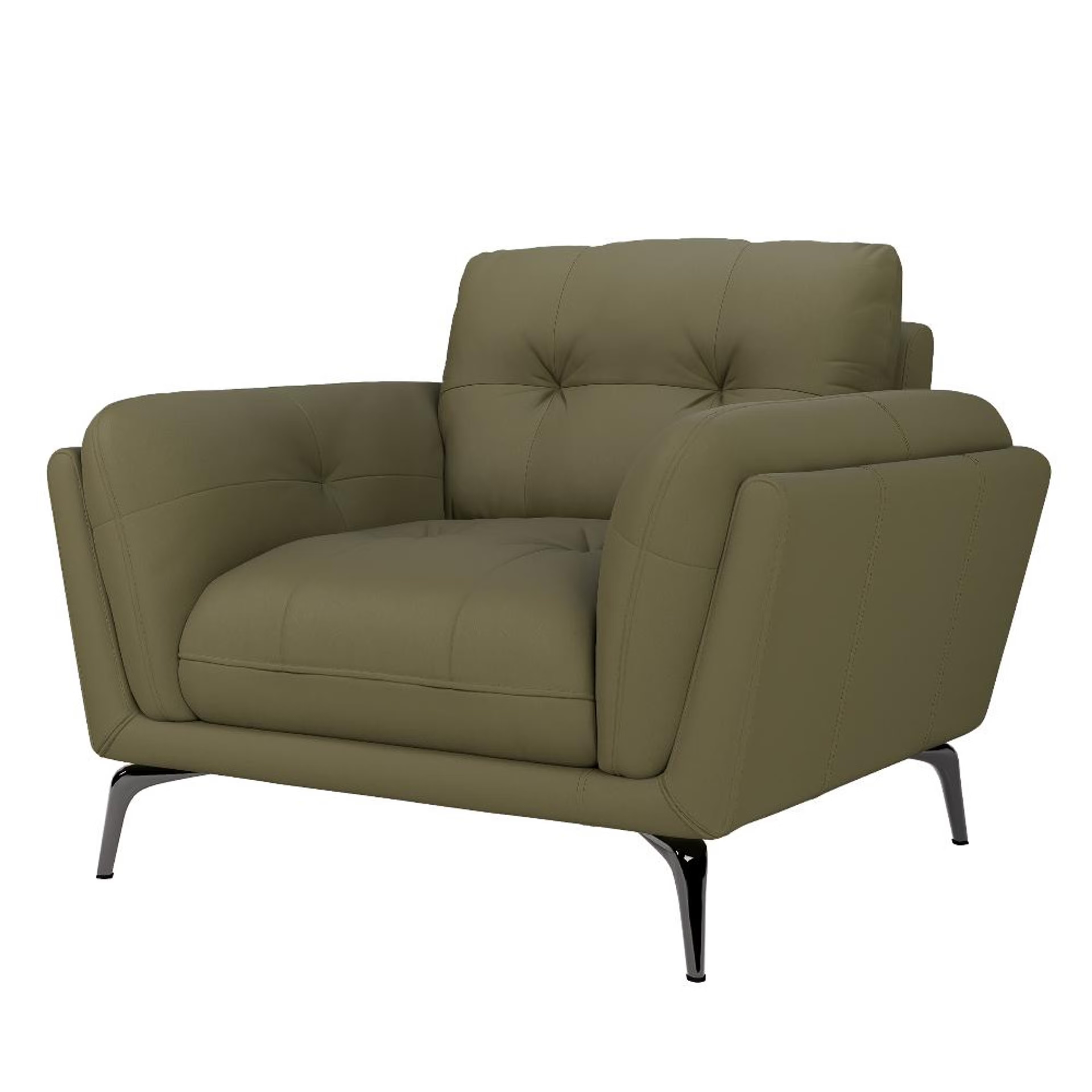 Home 47 Wakefit Lille Sofa - One Seater Regular, Single Seater, Green