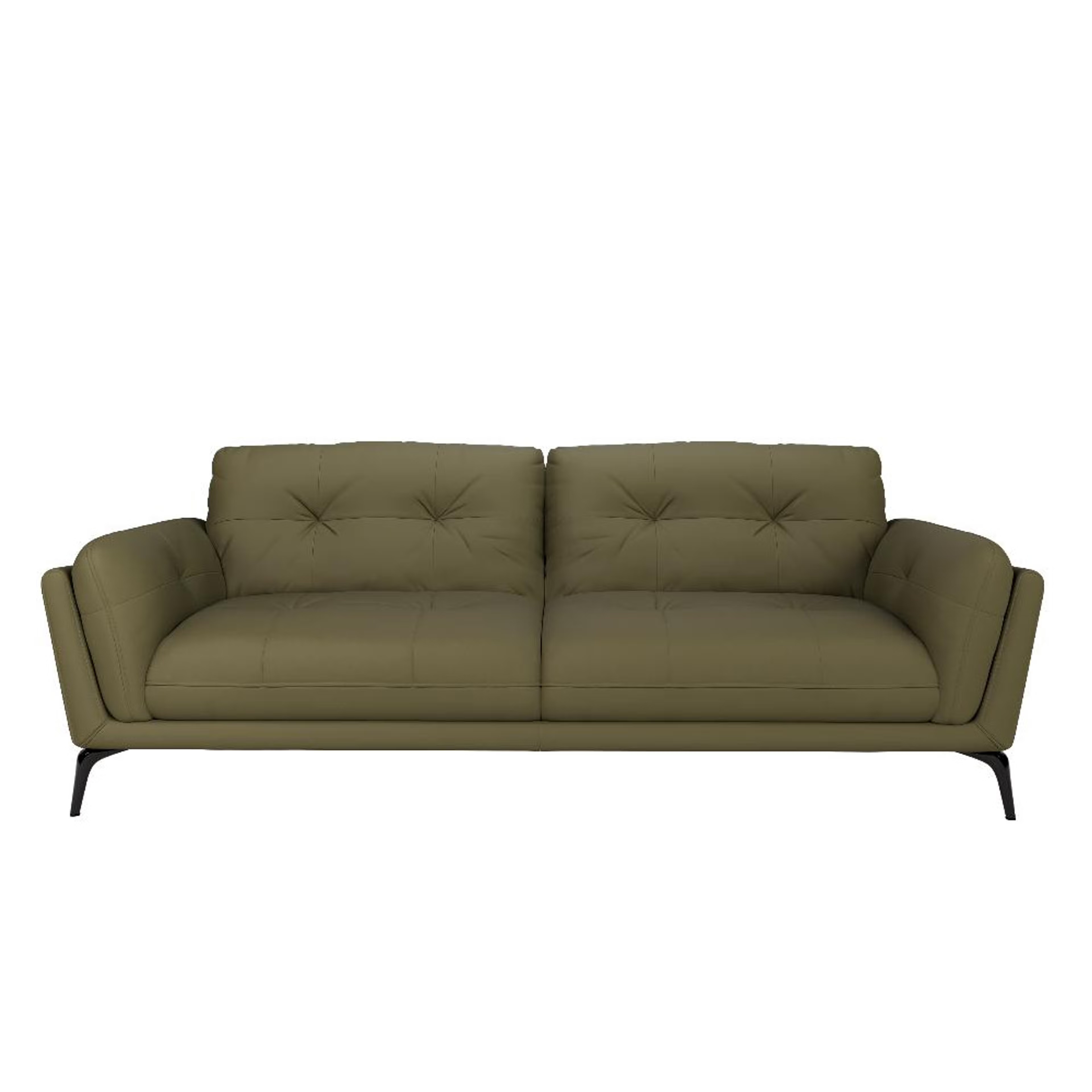 Home 34 Wakefit Lille Sofa - Three Seater Regular, Three Seater, Green
