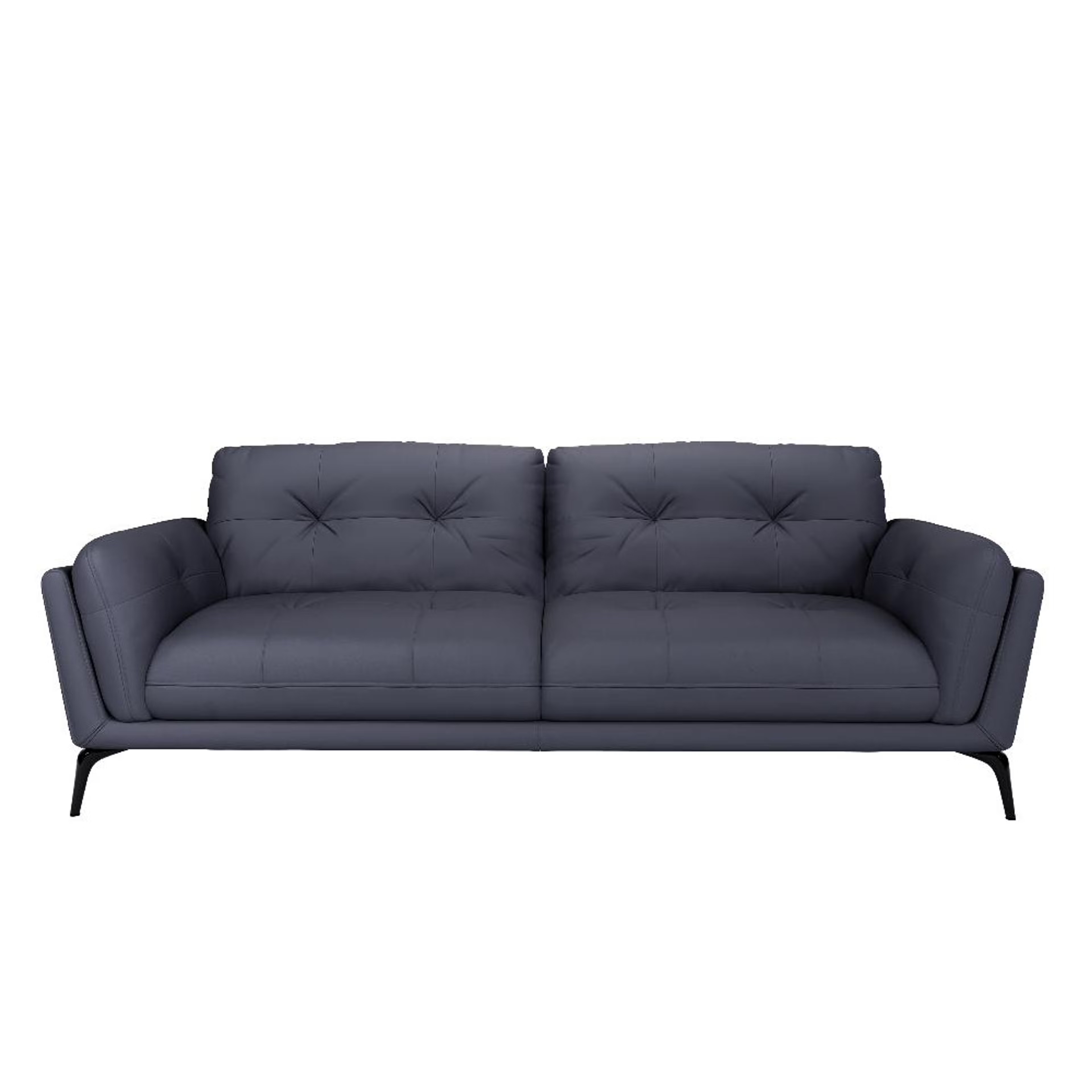 Wakefit Lille Sofa - Three Seater Regular, Three Seater, Blue