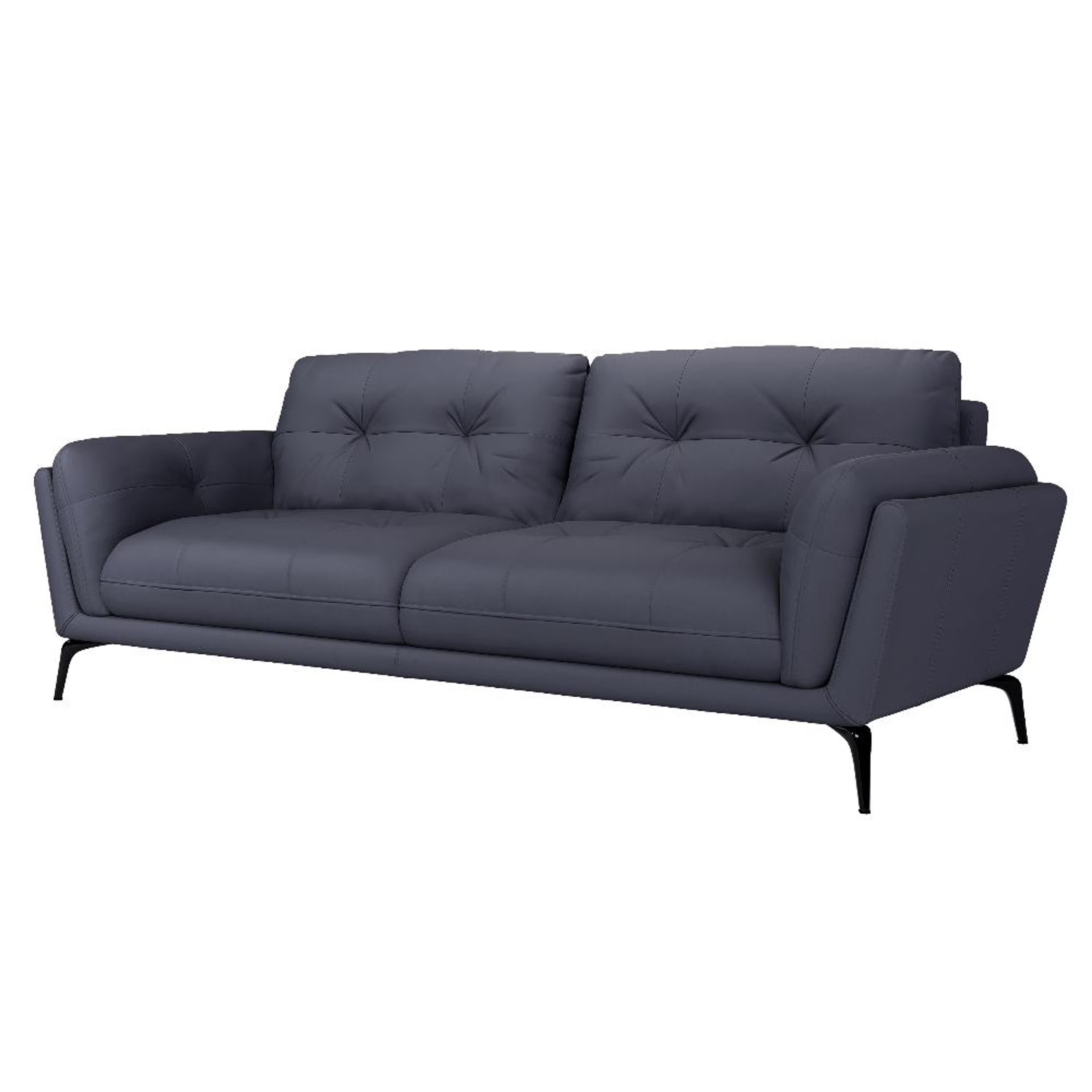 Wakefit Lille Sofa - Three Seater Regular, Three Seater, Blue