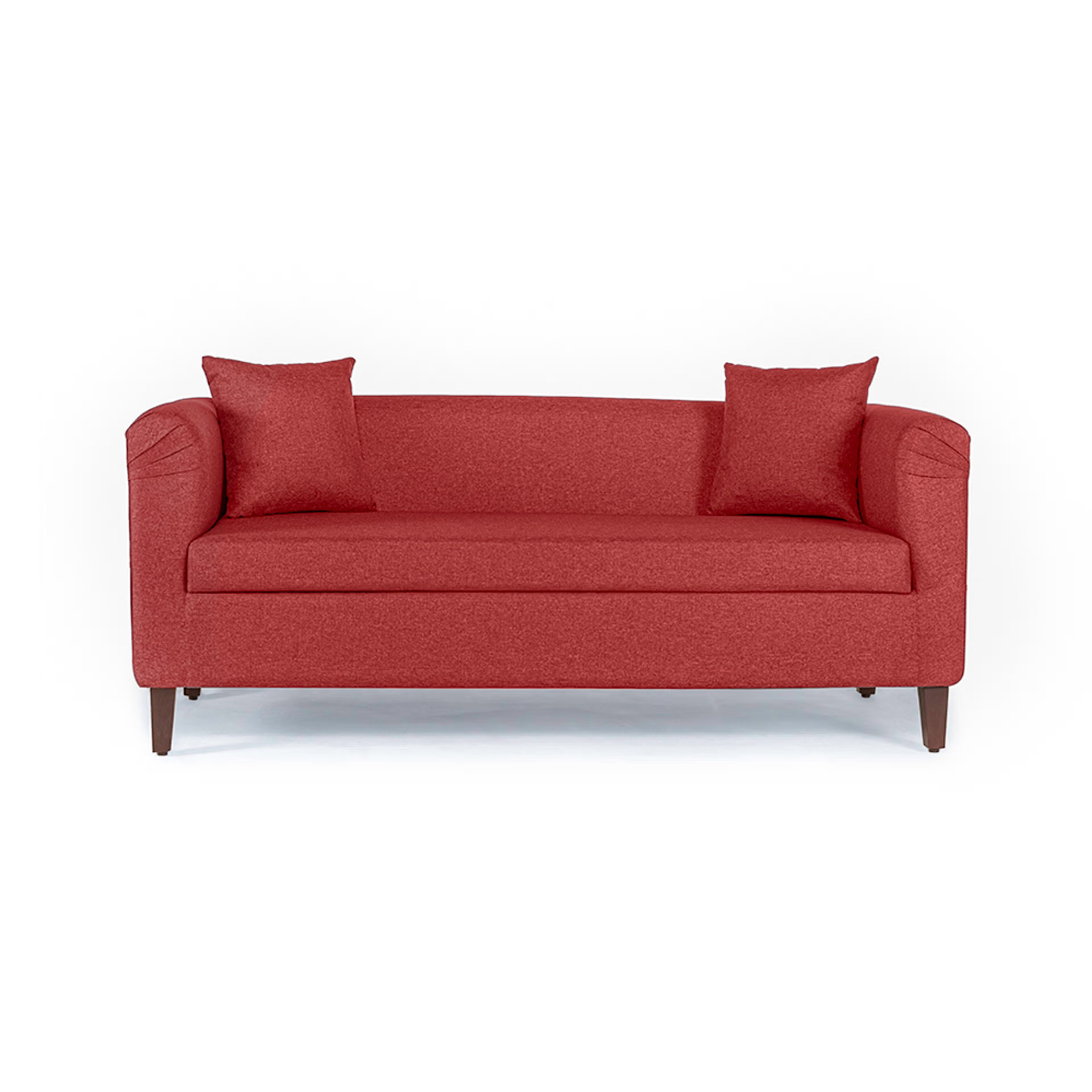 Home 46 Wakefit Miami Sofa - 3 Seater - Omega Red Regular, 3 Seater, Omega Red