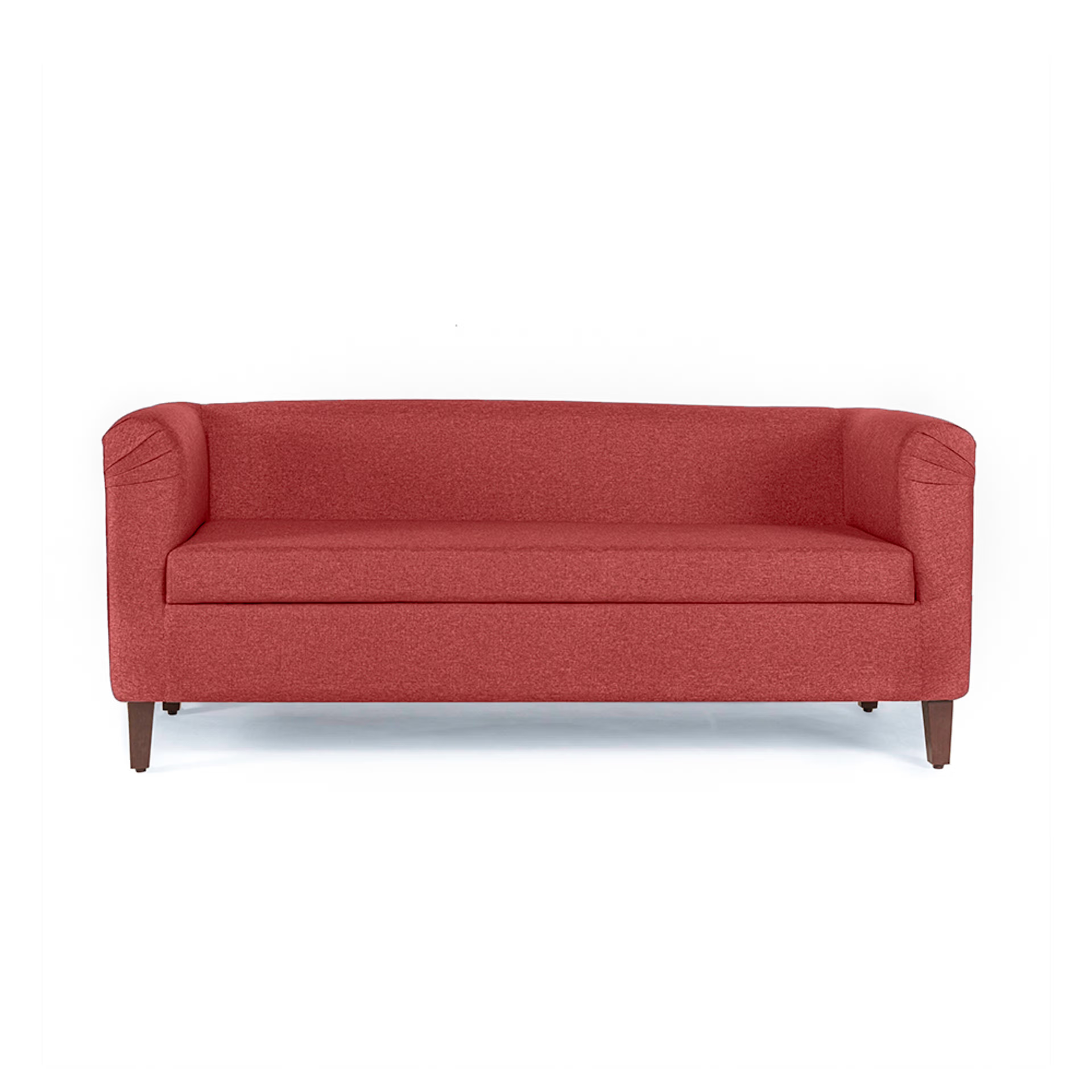 Home 48 Wakefit Miami Sofa - 3 Seater - Omega Red Regular, 3 Seater, Omega Red