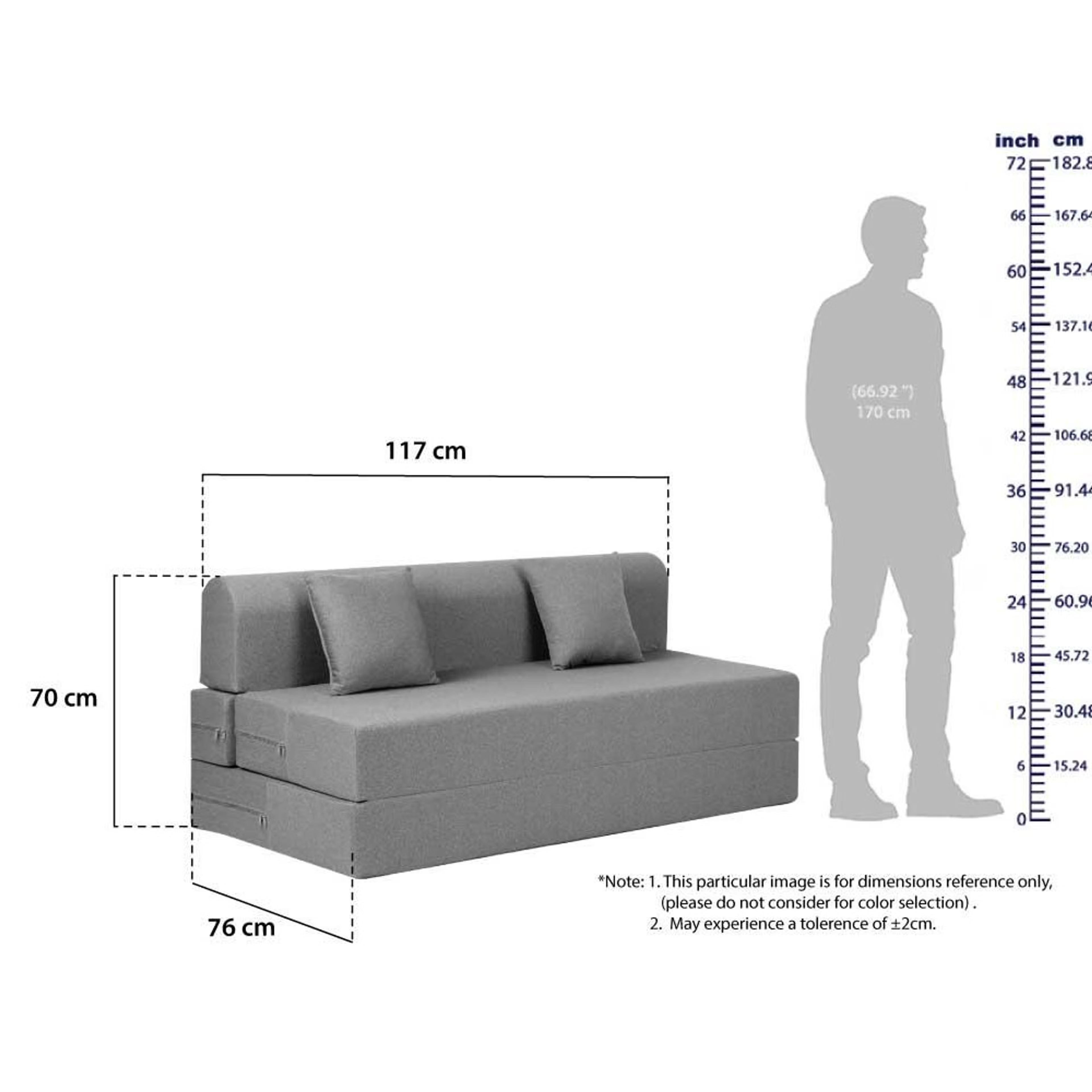 Wakefit Flipper Sofa cum Bed - Two Seater, Omega Pearl Regular, 7.5 Thickness, Two Seater, Omega Pearl 15 Wakefit Flipper Sofa cum Bed - Two Seater, Omega Pearl Regular, 7.5 Thickness, Two Seater, Omega Pearl