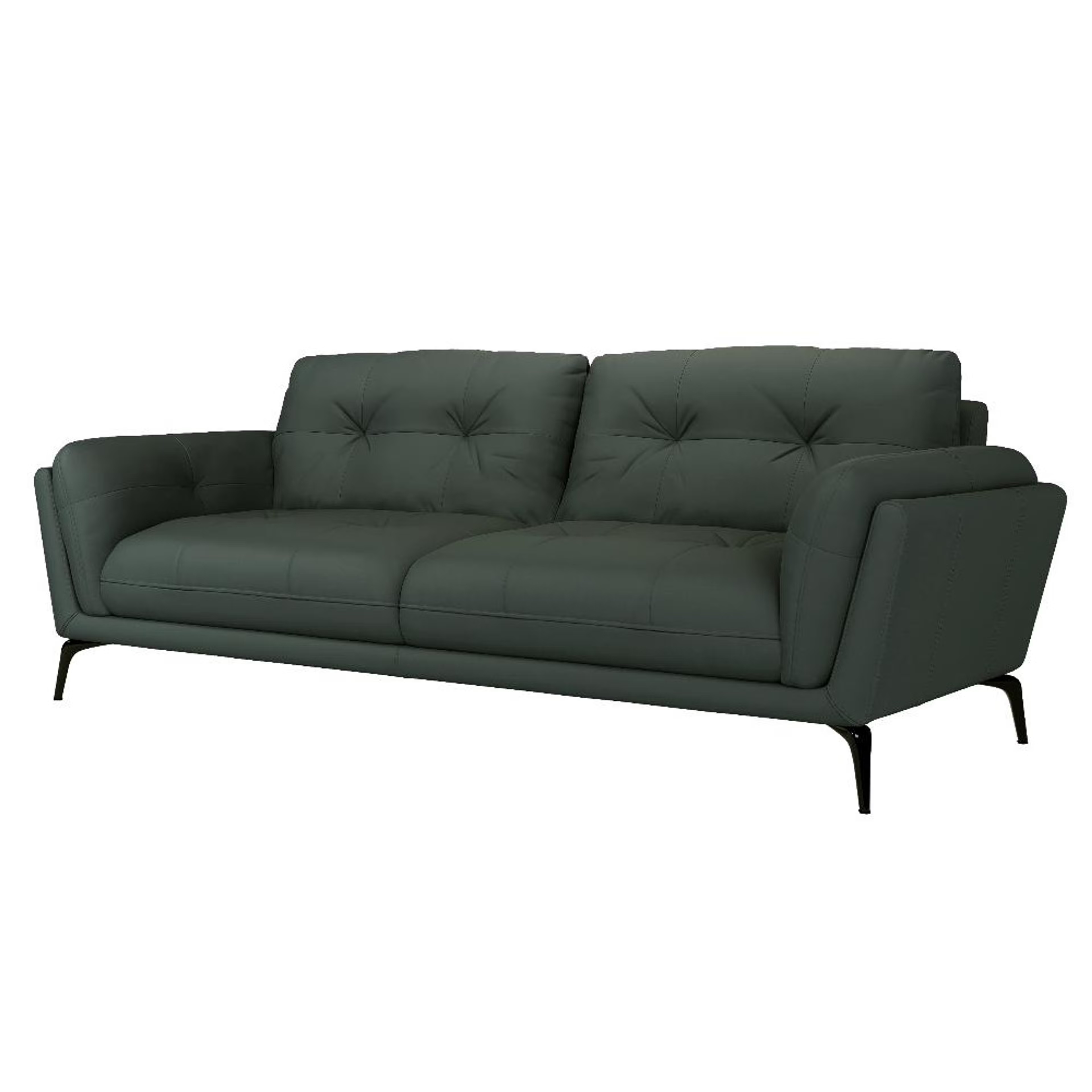 Wakefit Lille Sofa - Three Seater Regular, Three Seater, Forest Green
