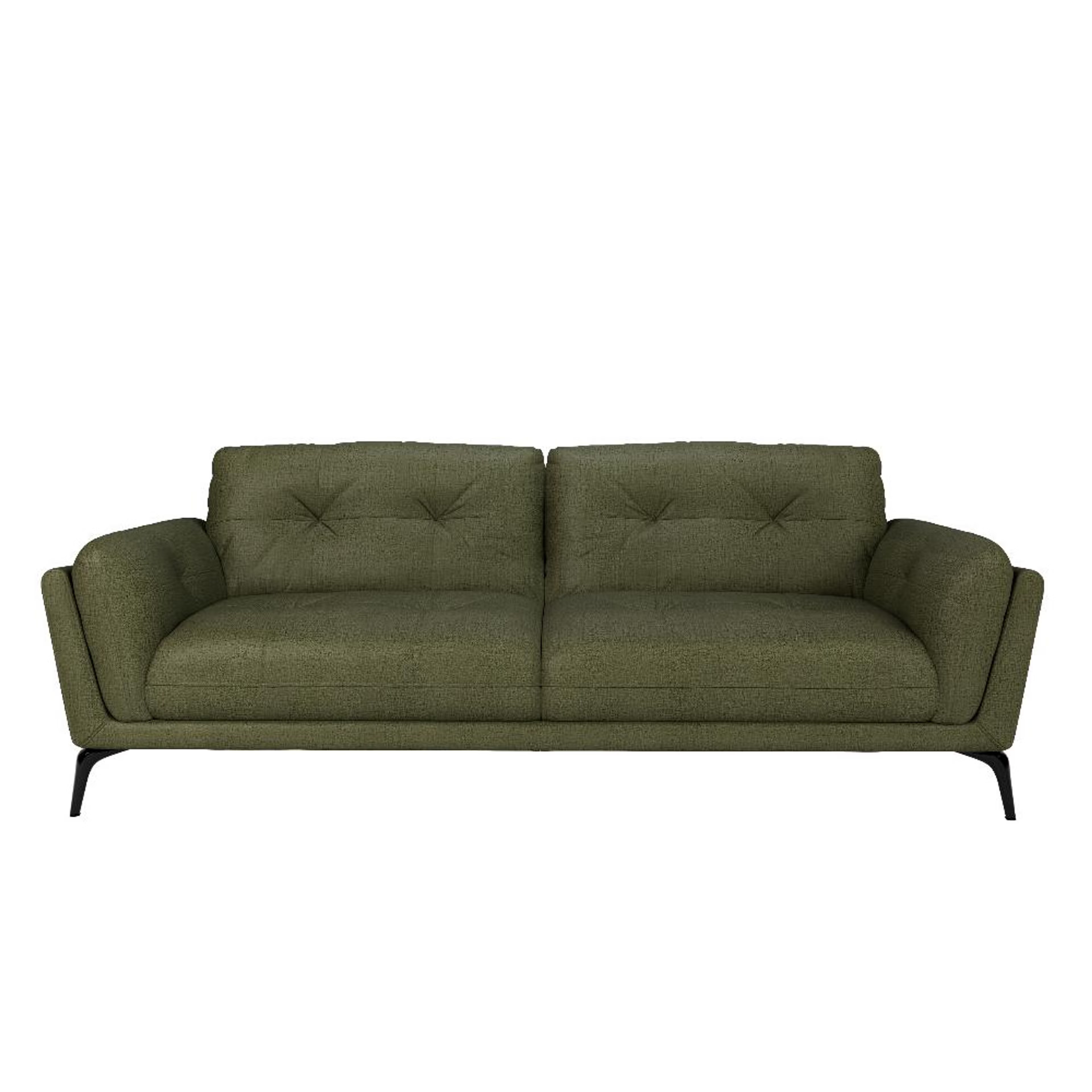 Wakefit Lille Sofa - Three Seater Regular, Three Seater, Green