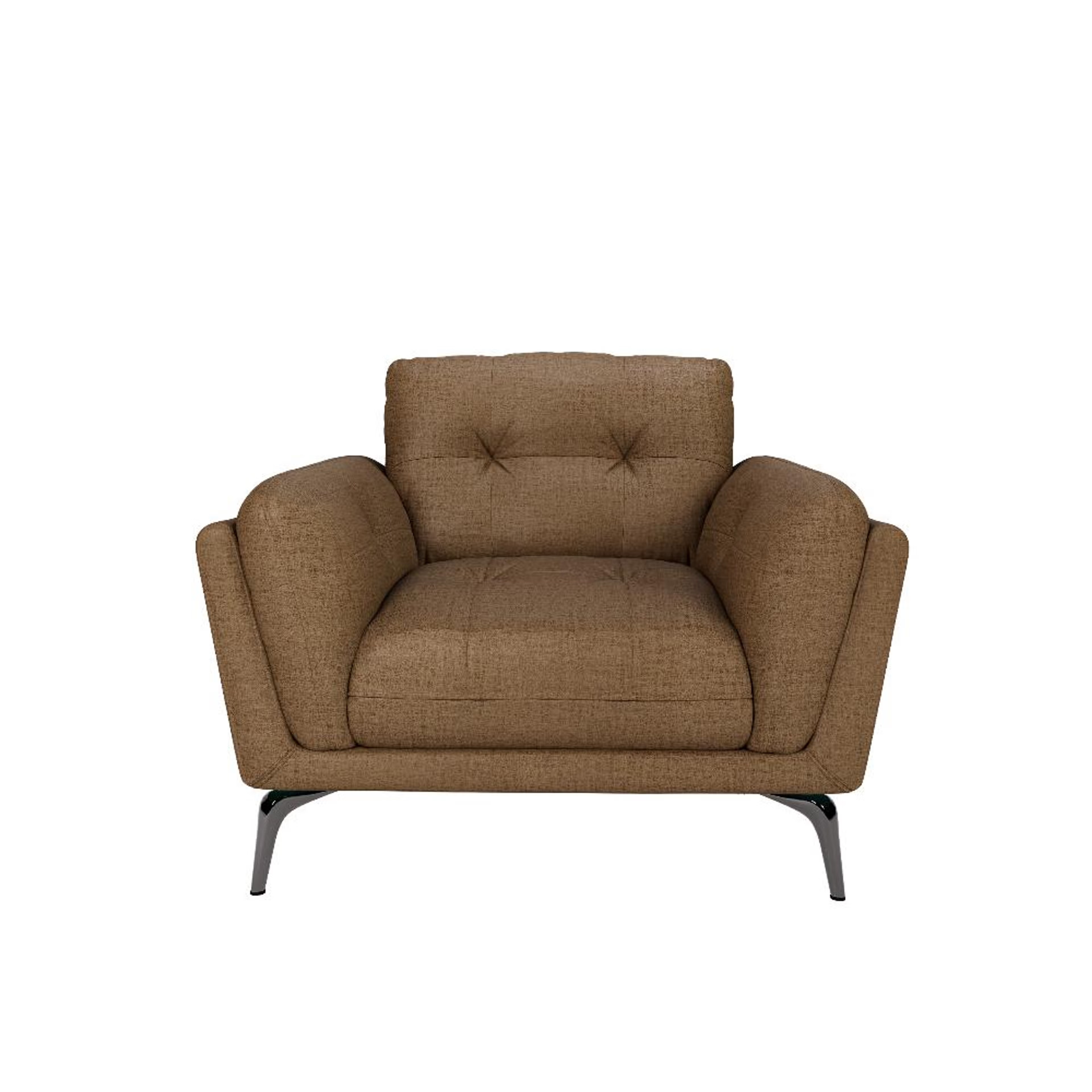 Home 41 Wakefit Lille Sofa - One Seater Regular, Single Seater, Mocha Brown