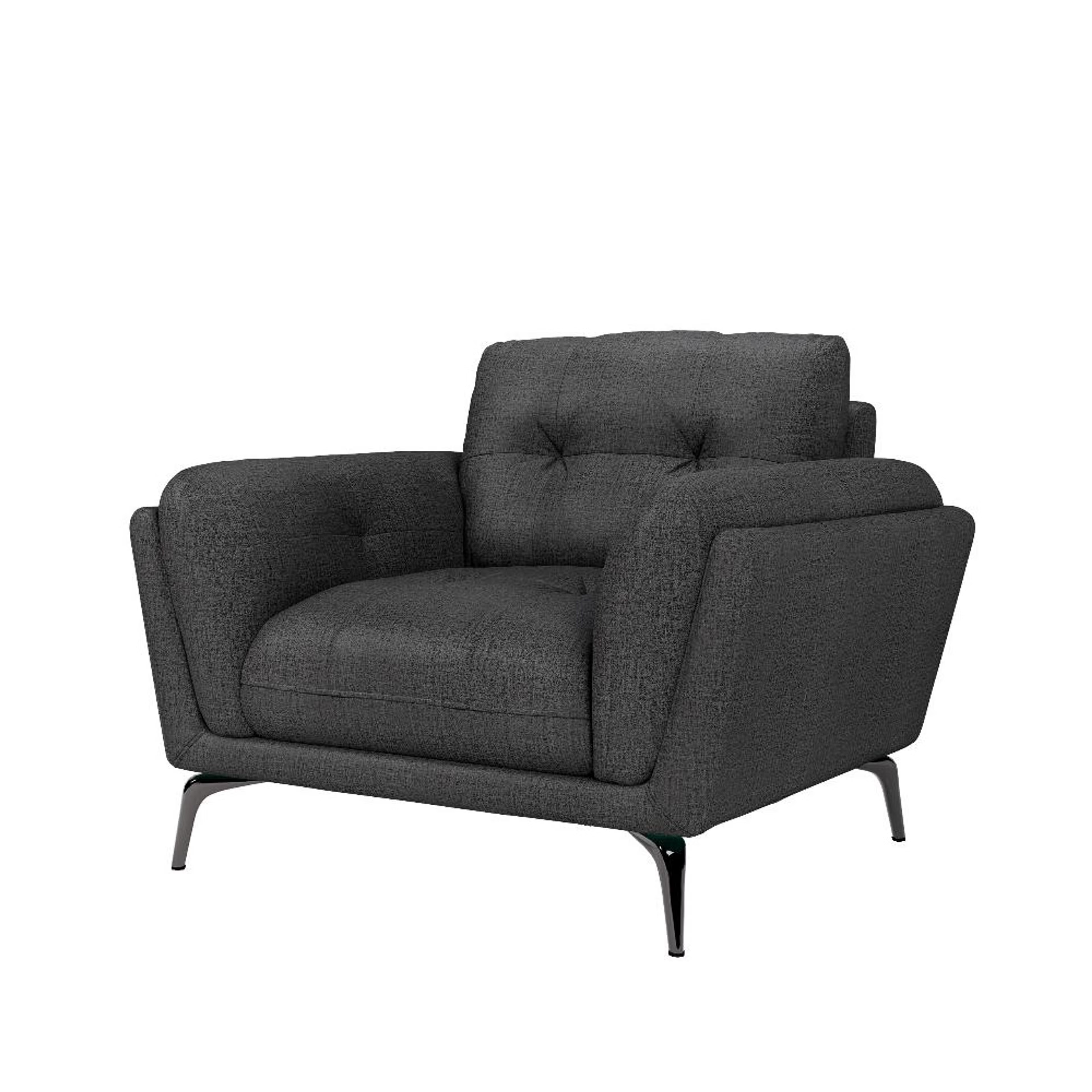 Home 33 Wakefit Lille Sofa - One Seater Regular, Single Seater, Charcoal Grey