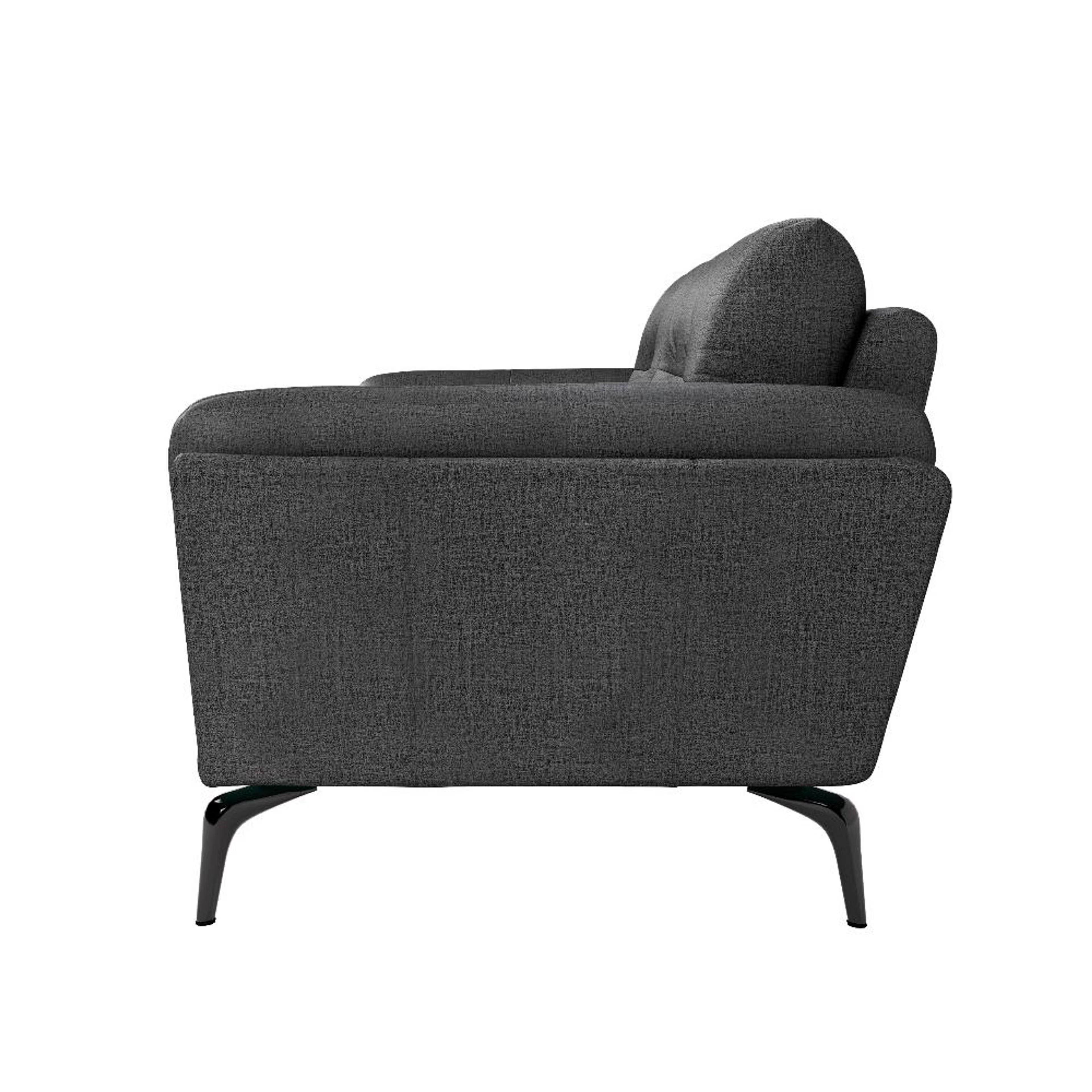Wakefit Lille Sofa - Two Seater Regular, Two Seater, Charcoal Grey 4 Wakefit Lille Sofa - Two Seater Regular, Two Seater, Charcoal Grey