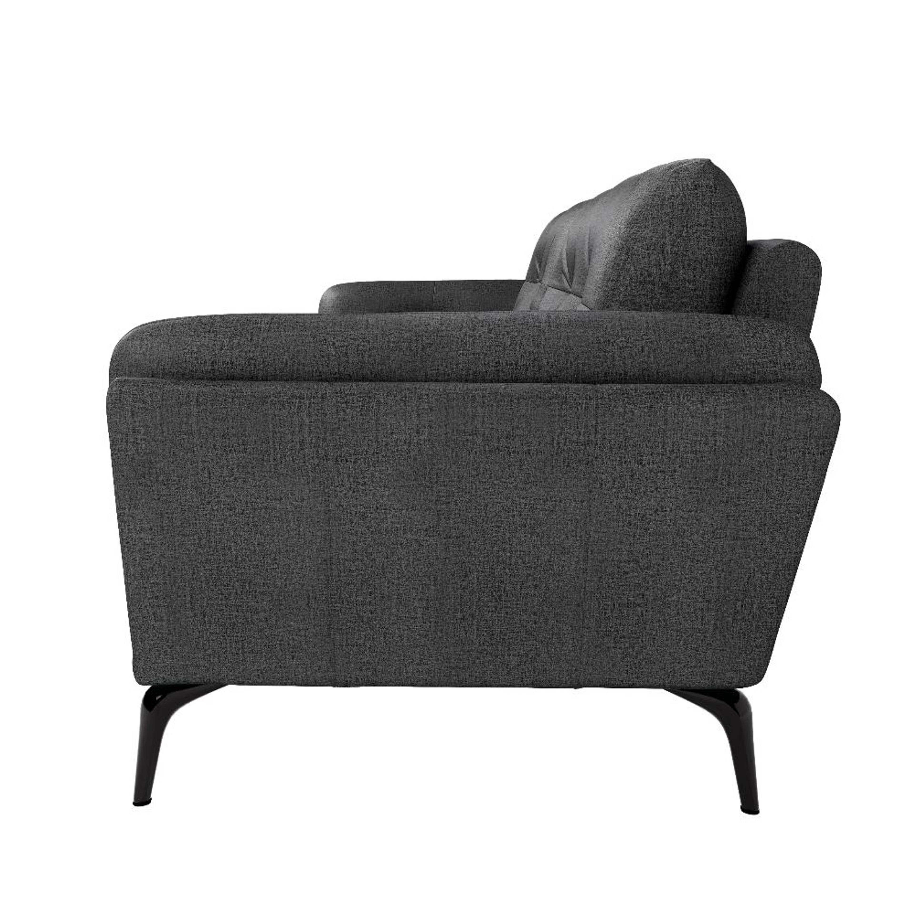 Wakefit Lille Sofa - Three Seater Regular, Three Seater, Charcoal Grey 4 Wakefit Lille Sofa - Three Seater Regular, Three Seater, Charcoal Grey