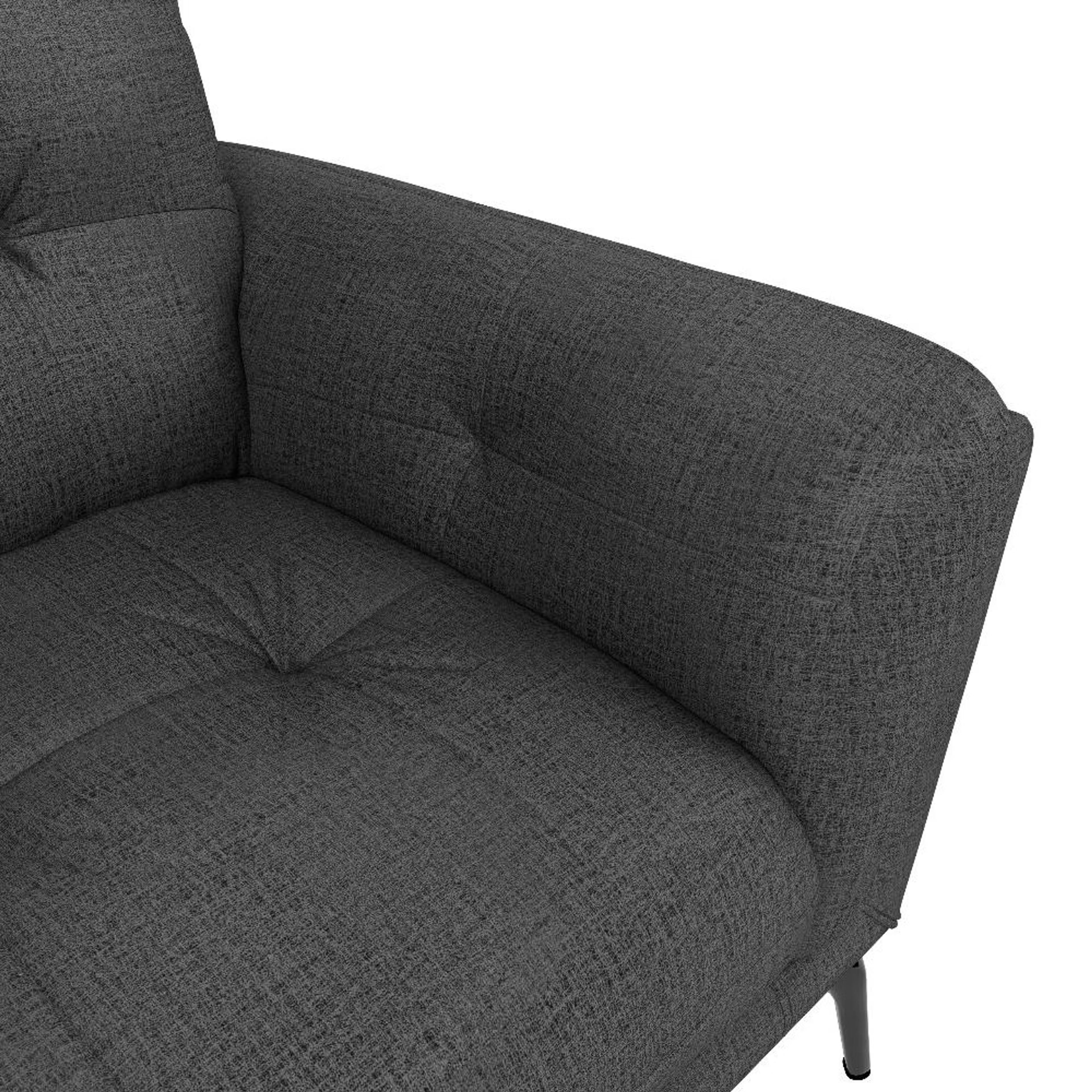 Wakefit Lille Sofa - Three Seater Regular, Three Seater, Charcoal Grey 6 Wakefit Lille Sofa - Three Seater Regular, Three Seater, Charcoal Grey