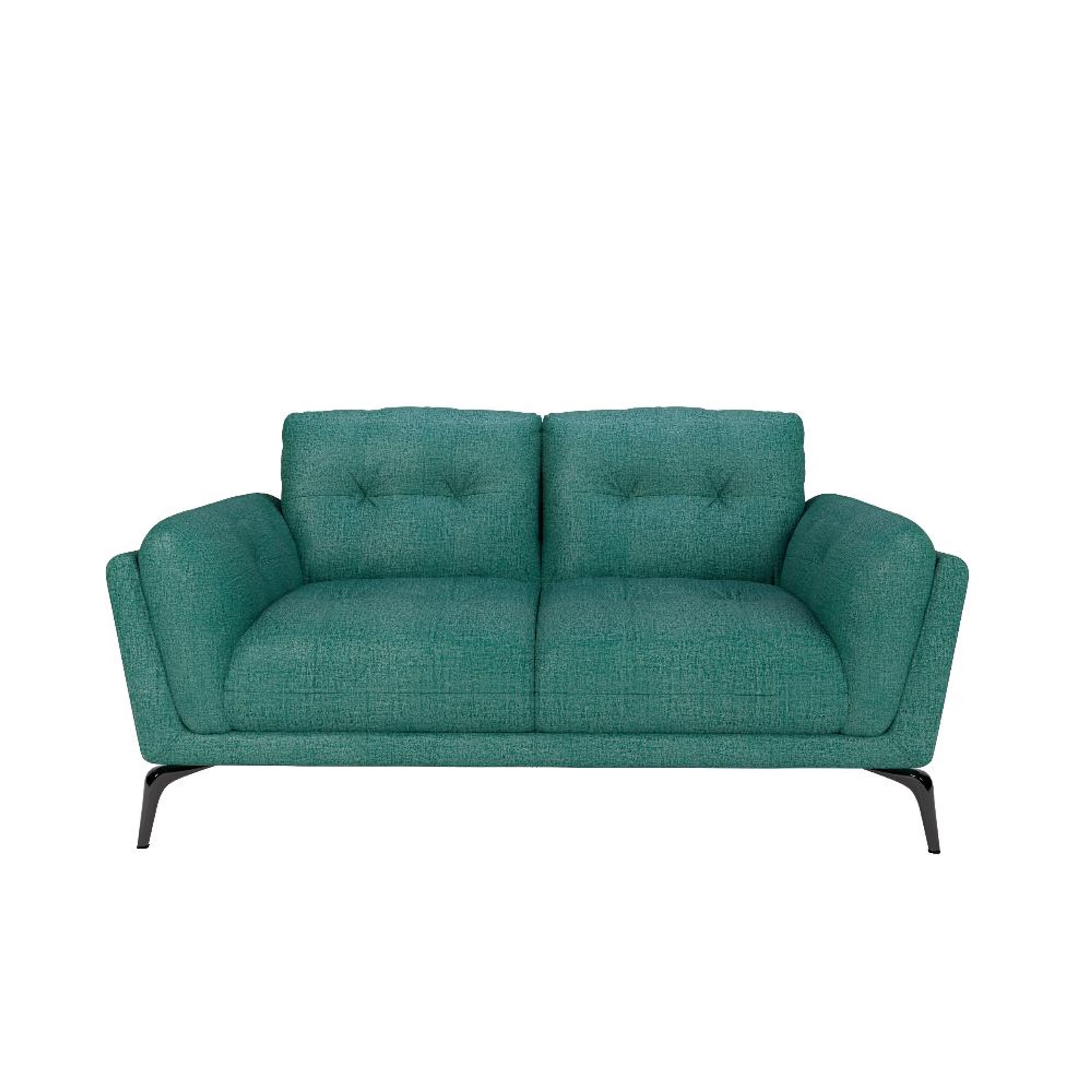 Home 38 Wakefit Lille Sofa - Two Seater Regular, Two Seater, Aqua Blue