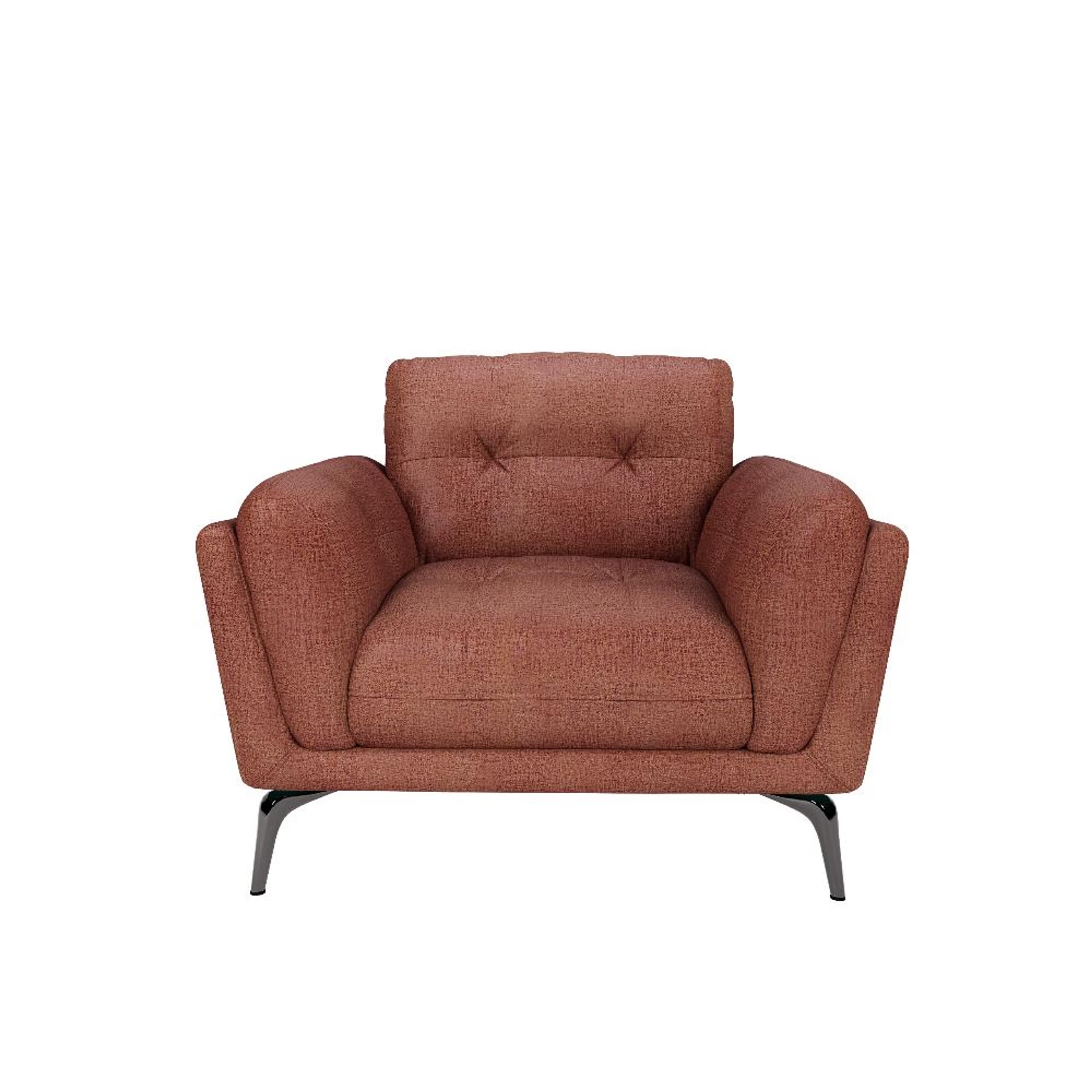 Wakefit Lille Sofa - One Seater Regular, Single Seater, Rose Brown