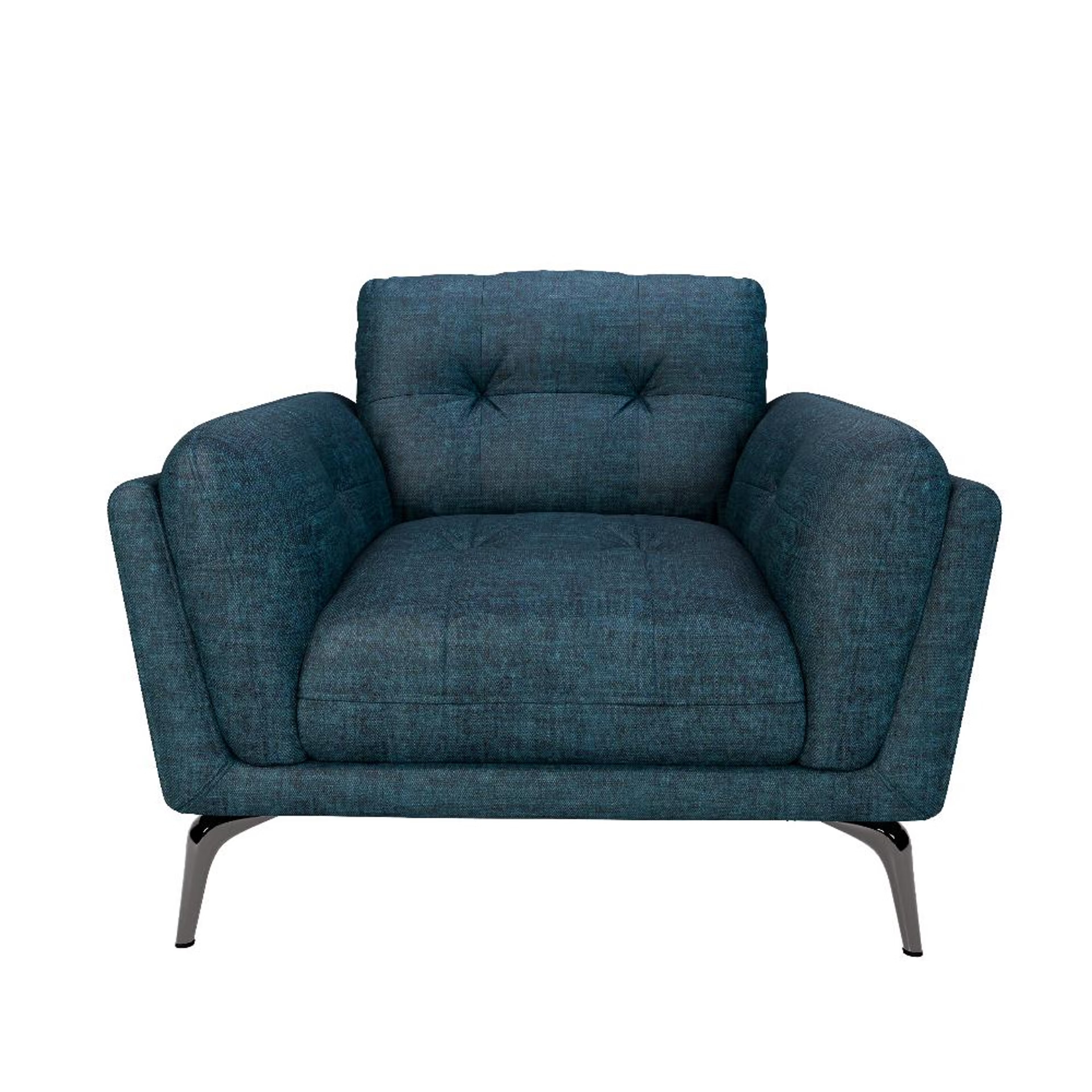 Home 48 Wakefit Lille Sofa Set (2+1+1) Seater Regular, Set (2+1+1), Deep Ocean