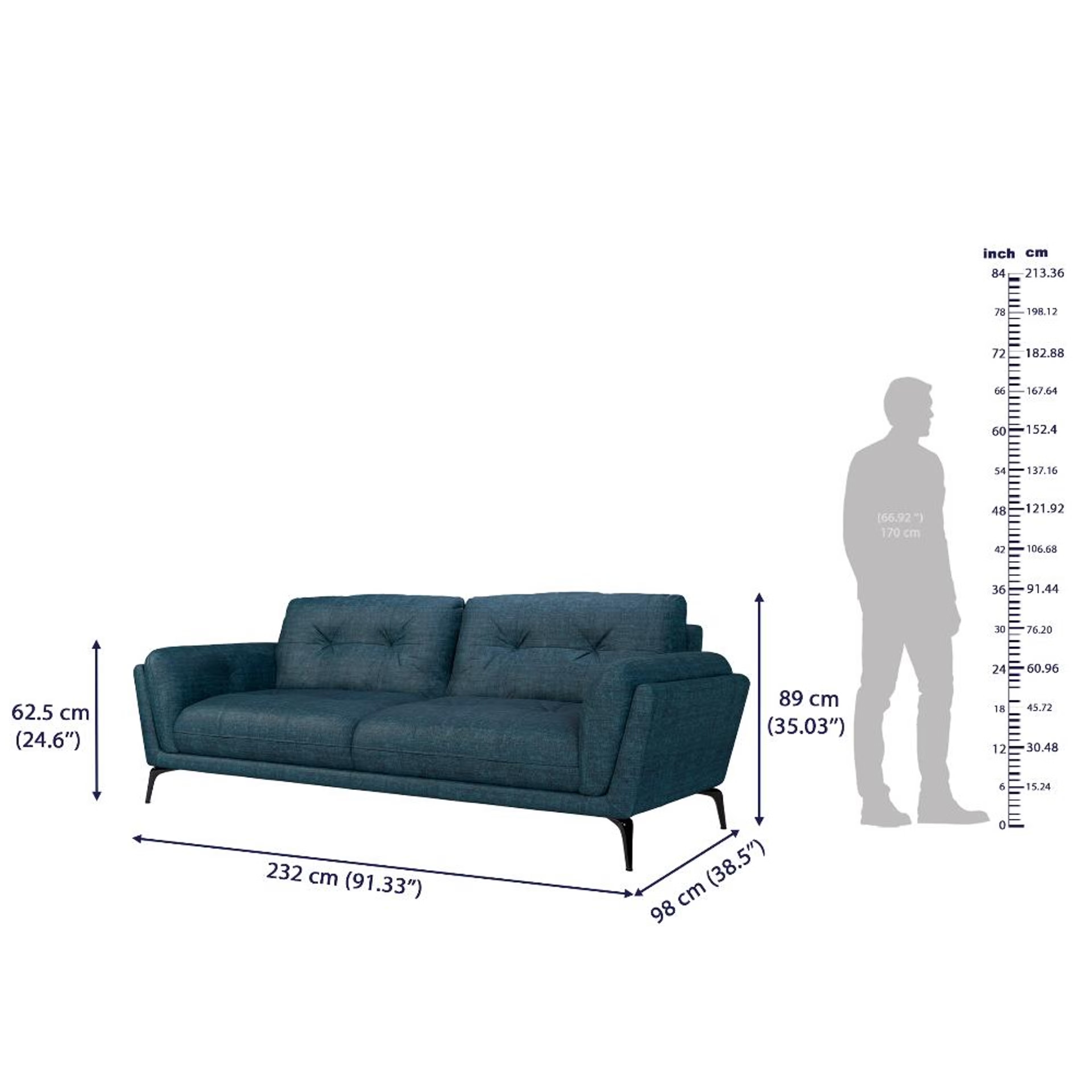 Wakefit Lille Sofa Set (3+2+1) Seater Regular, Set (3+2+1), Deep Ocean 7 Wakefit Lille Sofa Set (3+2+1) Seater Regular, Set (3+2+1), Deep Ocean