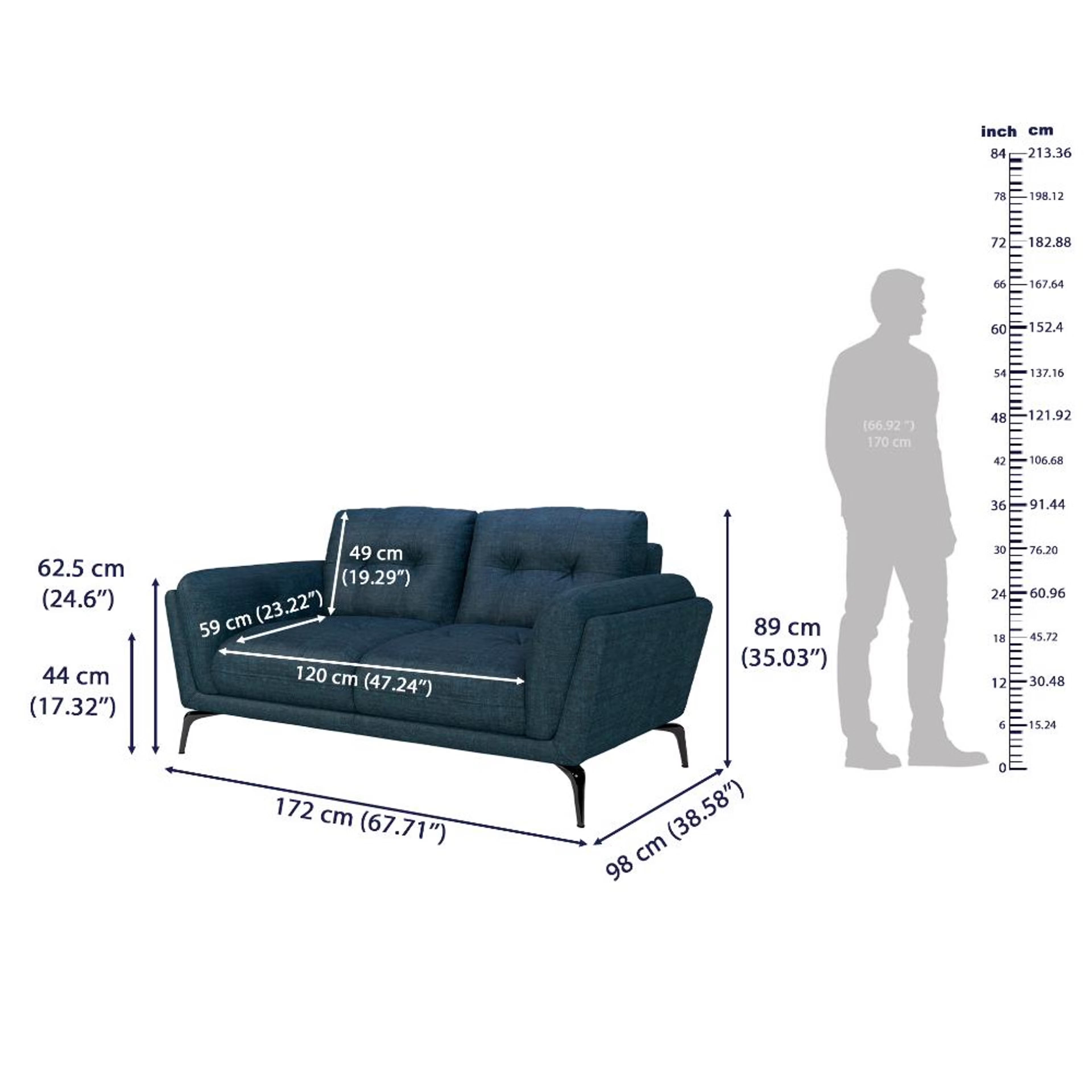 Wakefit Lille Sofa Set (3+2+1) Seater Regular, Set (3+2+1), Deep Ocean 8 Wakefit Lille Sofa Set (3+2+1) Seater Regular, Set (3+2+1), Deep Ocean