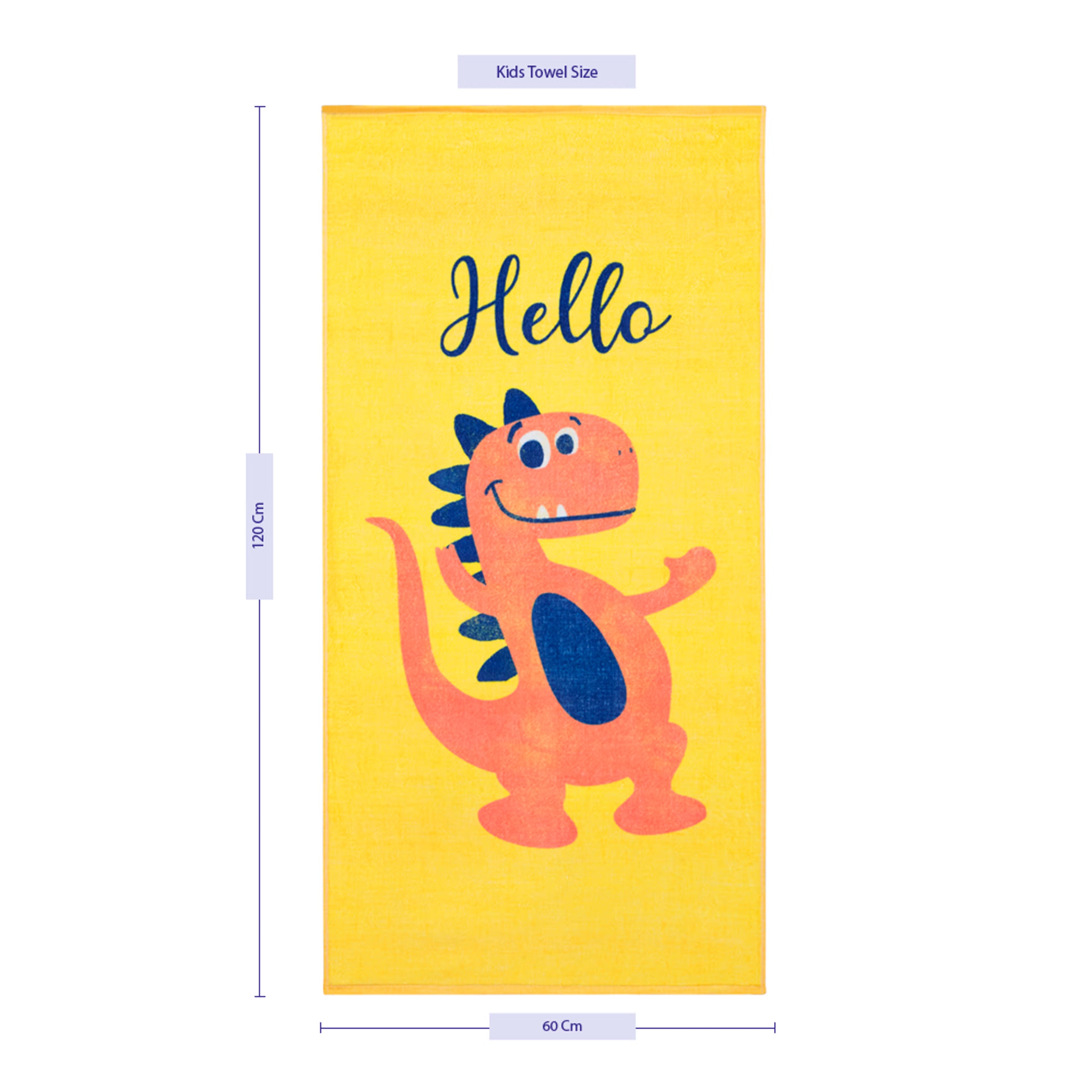 Home 45 Wakefit Dino Kids Bath Towel