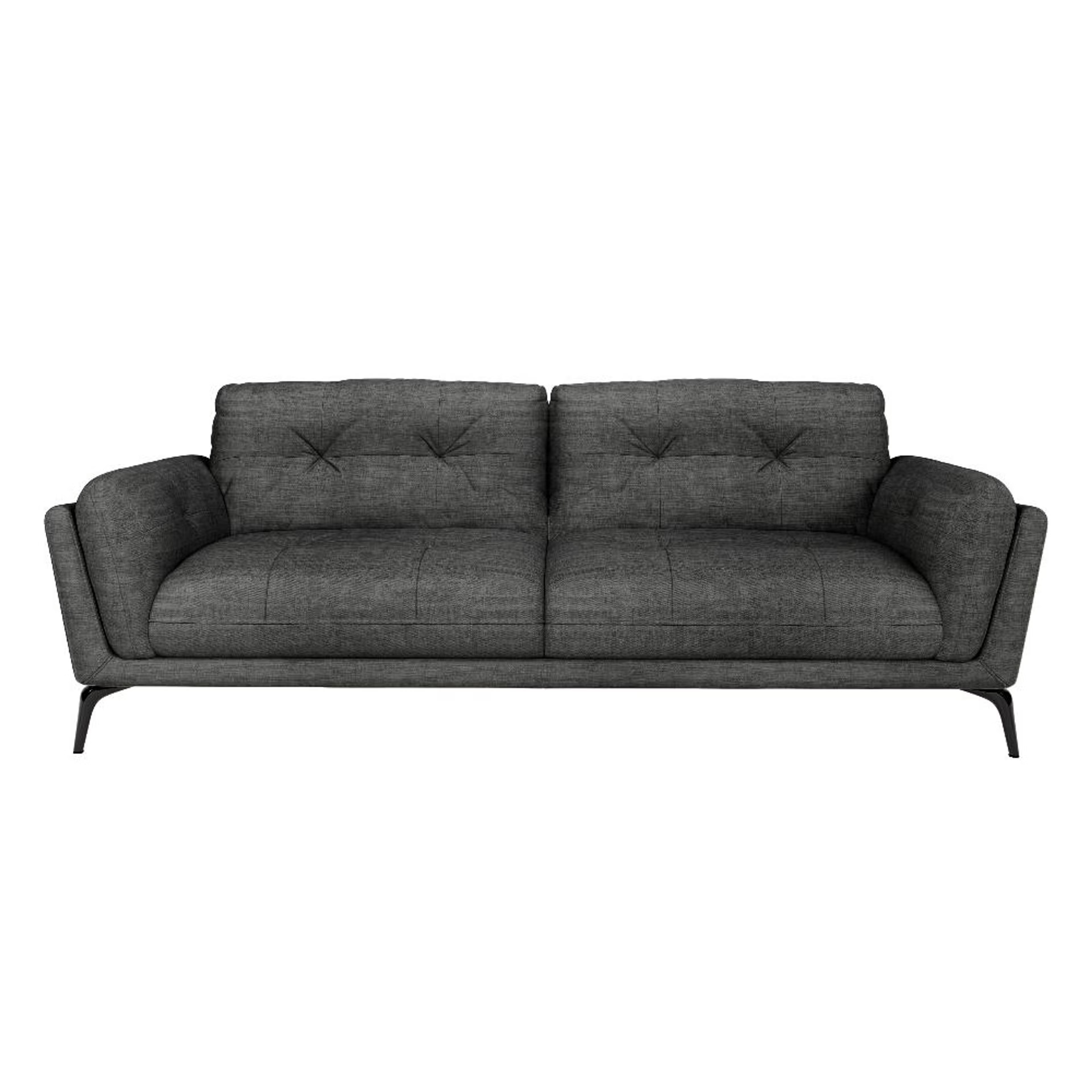 Home 41 Wakefit Lille Sofa Set (3+1+1) Seater Regular, Set (3+1+1), Graphite